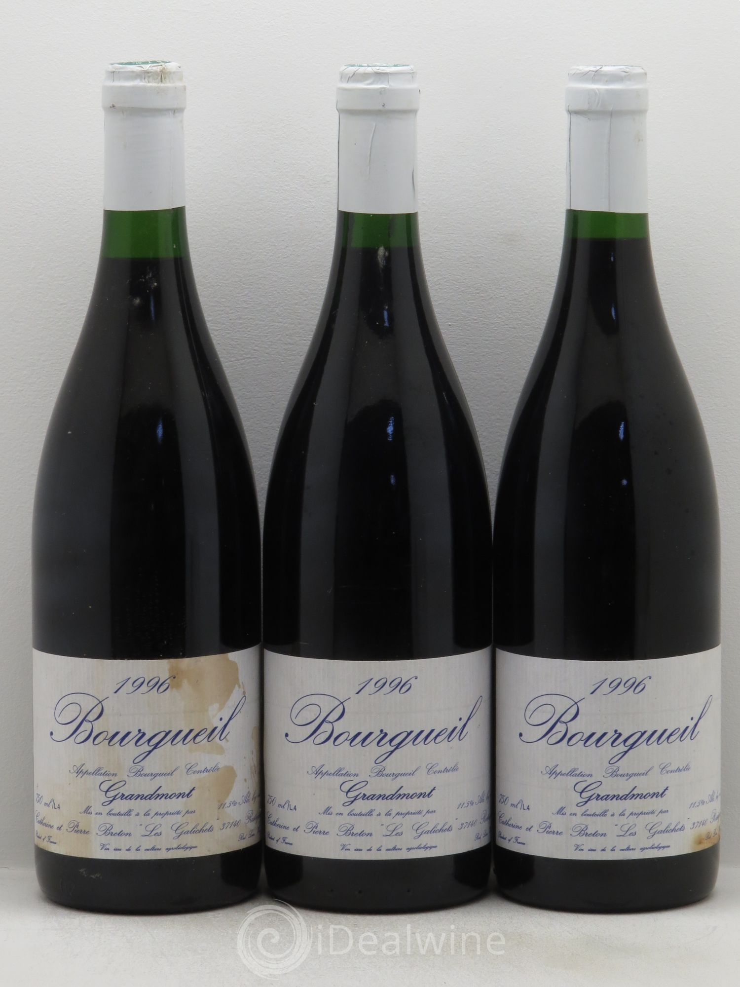 Bourgueil Pierre Grandmont 1996 - Posten von 3 Flaschen - 0