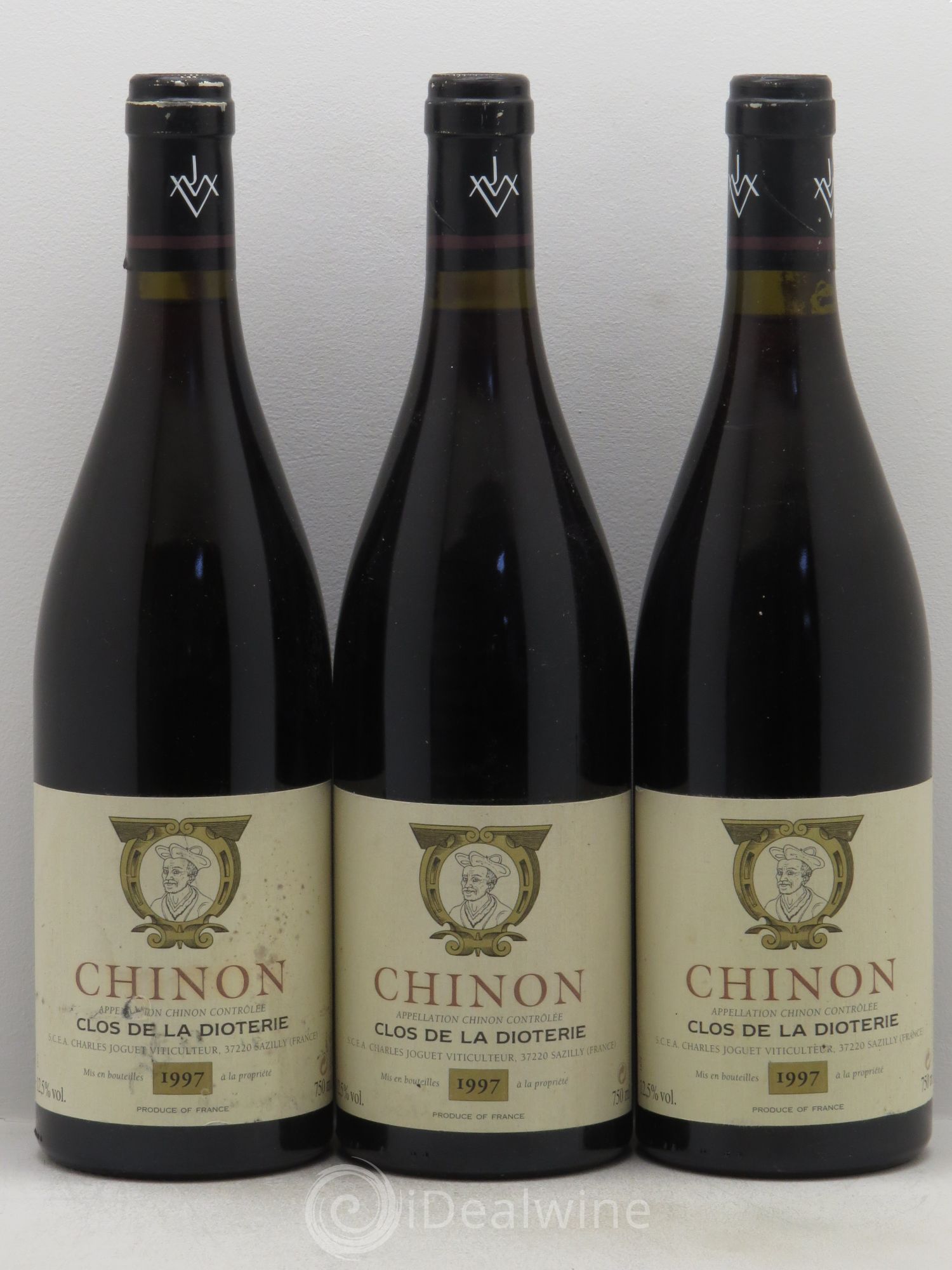 Chinon Clos de La Dioterie Charles Joguet 1997 - Lot de 3 bouteilles - 0