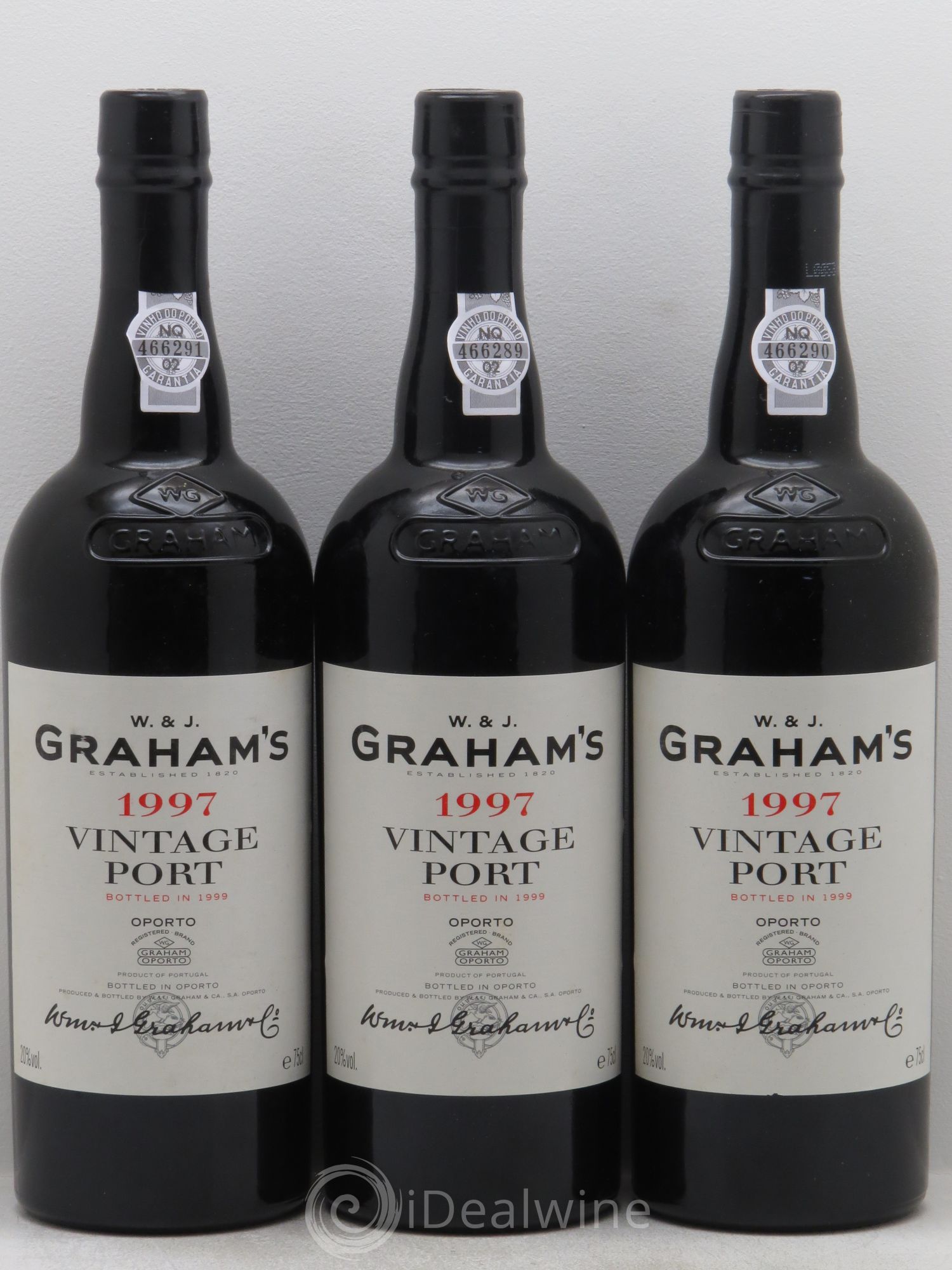 Porto W&J Graham' Vintage 1997 - Lot de 3 bouteilles - 0