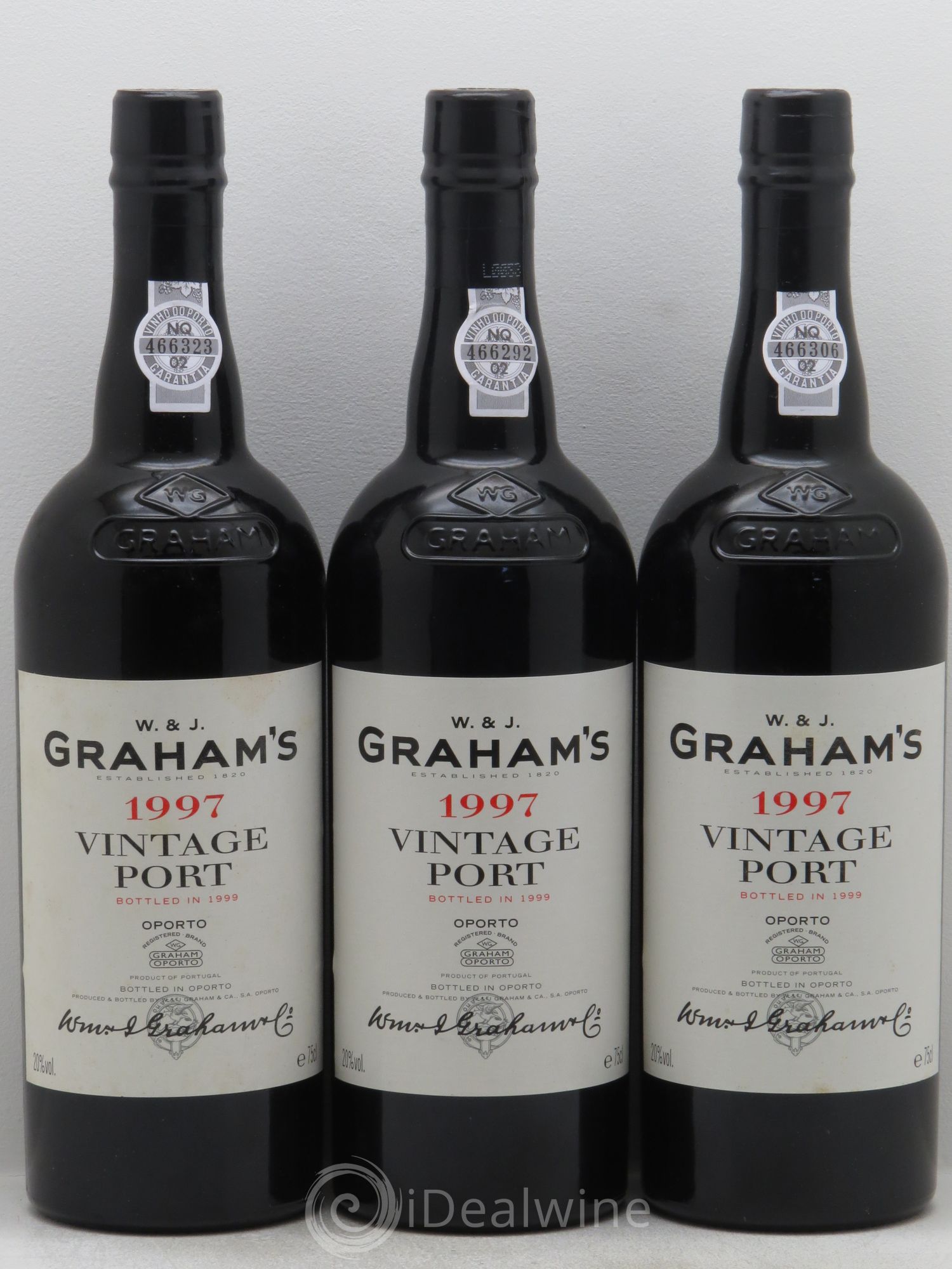 Porto W&J Graham' Vintage 1997 - Lot de 3 bouteilles - 0