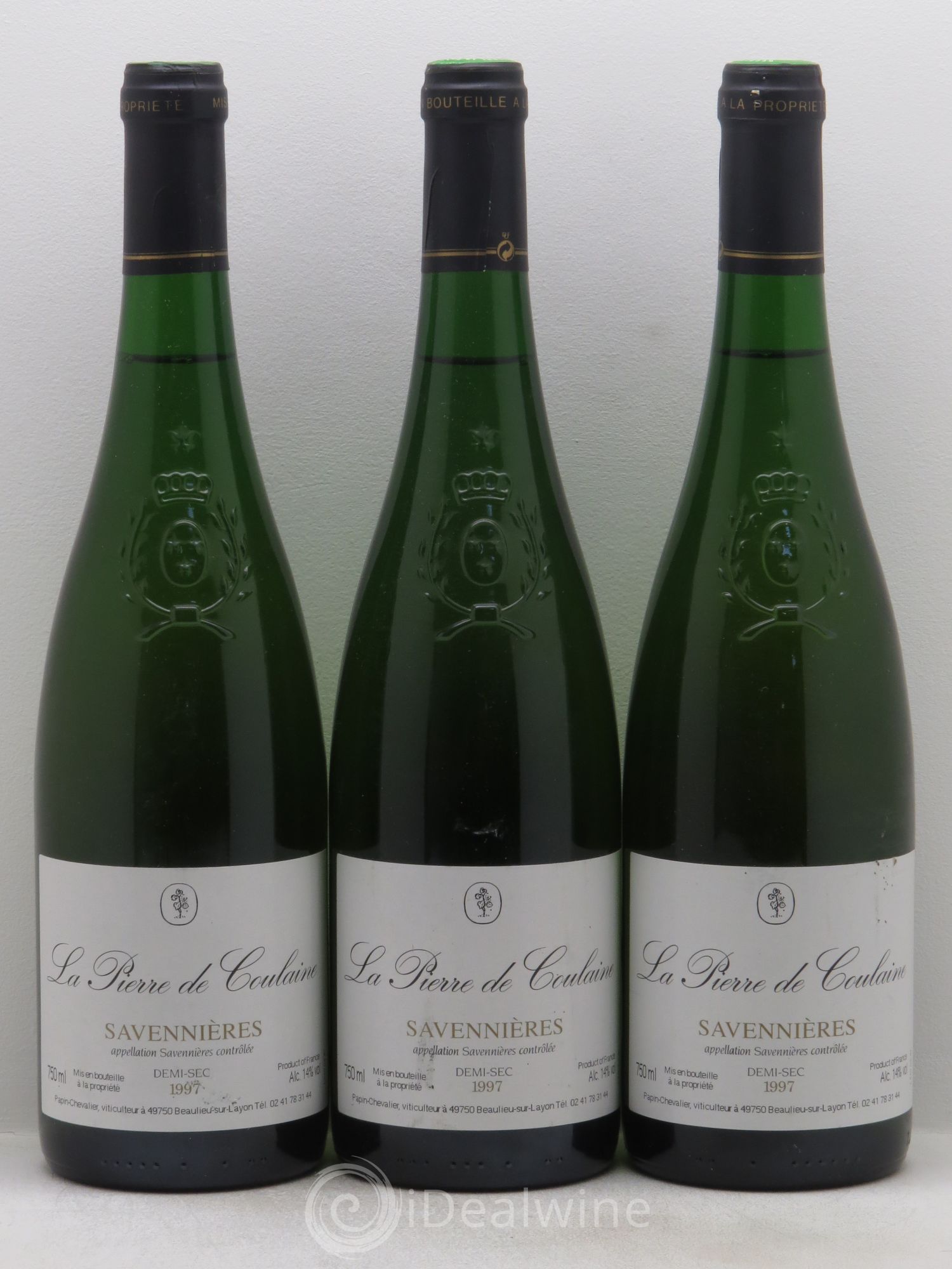 Savennières La Pierre de Coulaine Papin-Chevalier (demi-sec) 1997 - Lotto di 3 bottiglie - 0