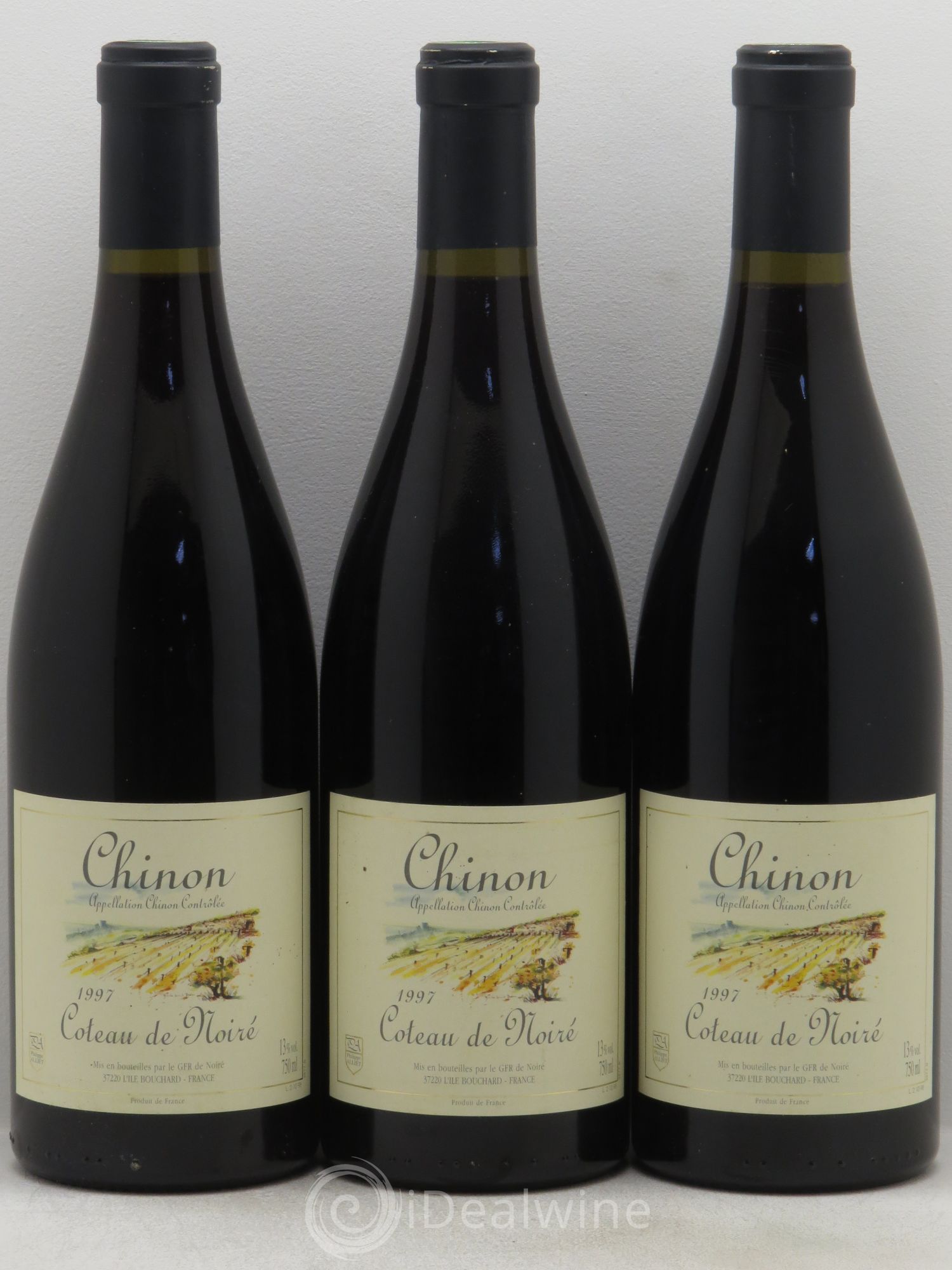 Chinon Coteau de Noiré Philippe Alliet 1997 - Lot de 3 bouteilles - 0