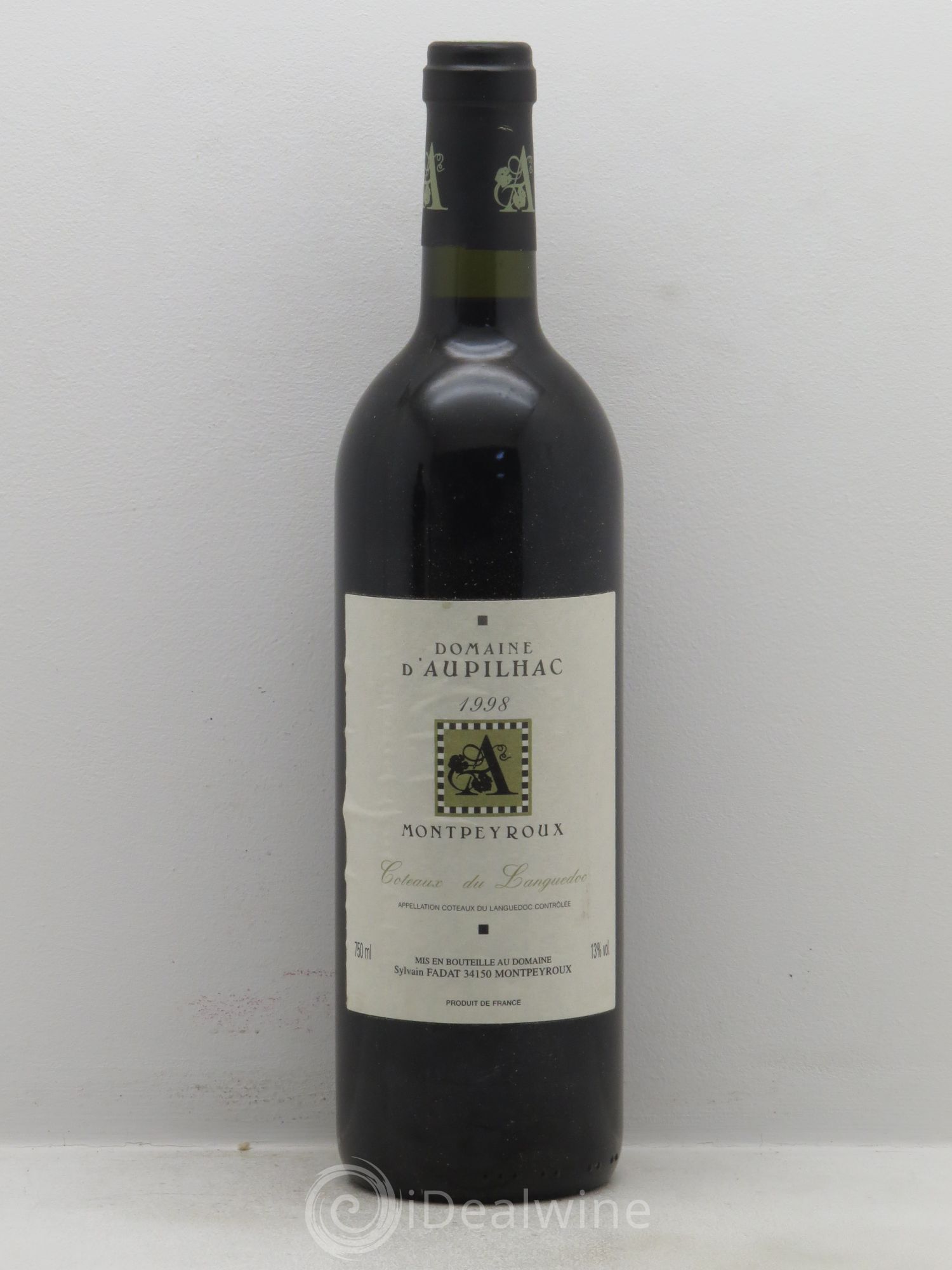 Languedoc Montpeyroux Aupilhac (Domaine d') Sylvain Fadat 1998 - Lot de 6 bouteilles - 0
