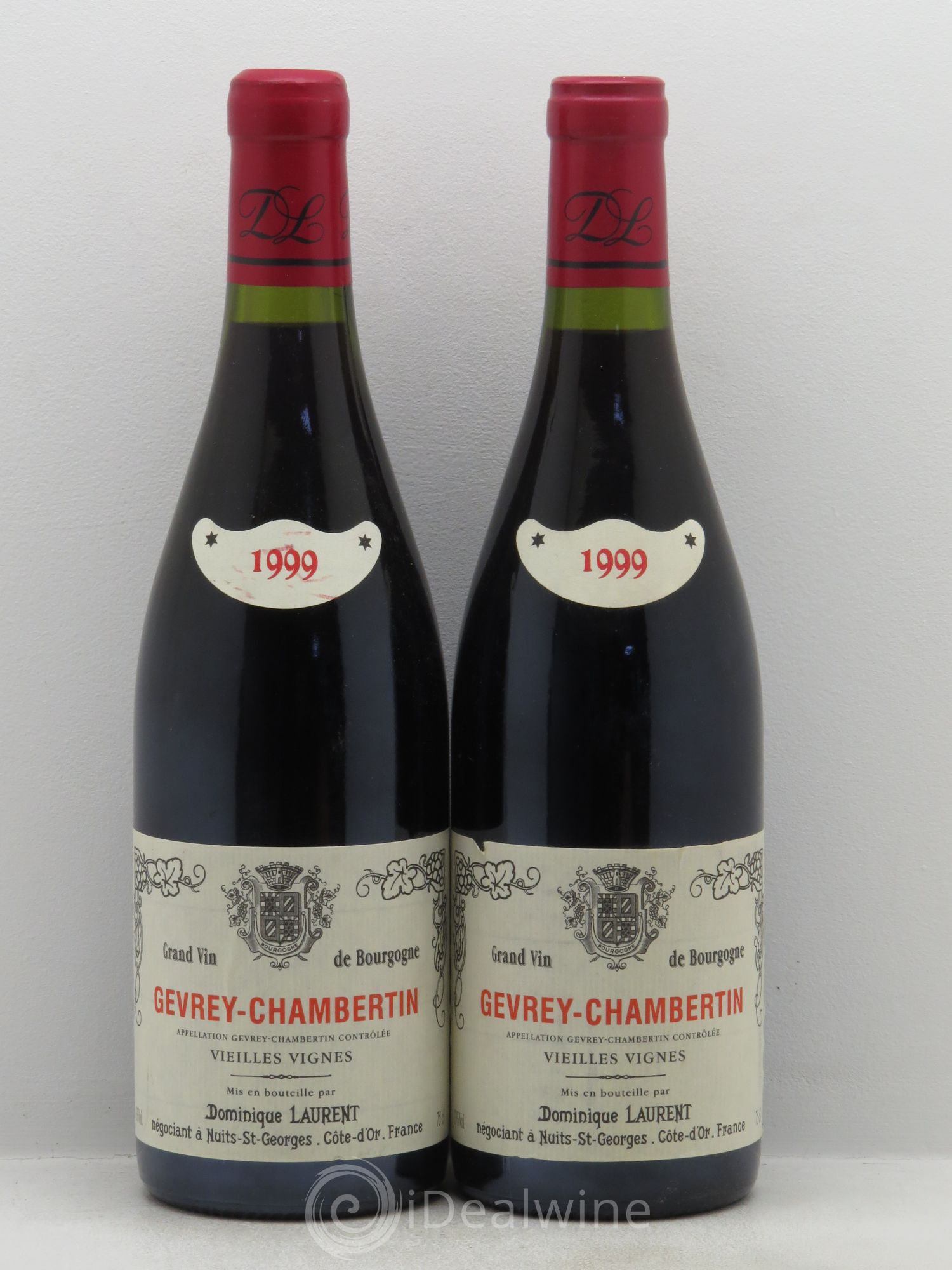 Gevrey-Chambertin Vieilles vignes Dominique Laurent 1999 - Lot de 2 bouteilles - 0