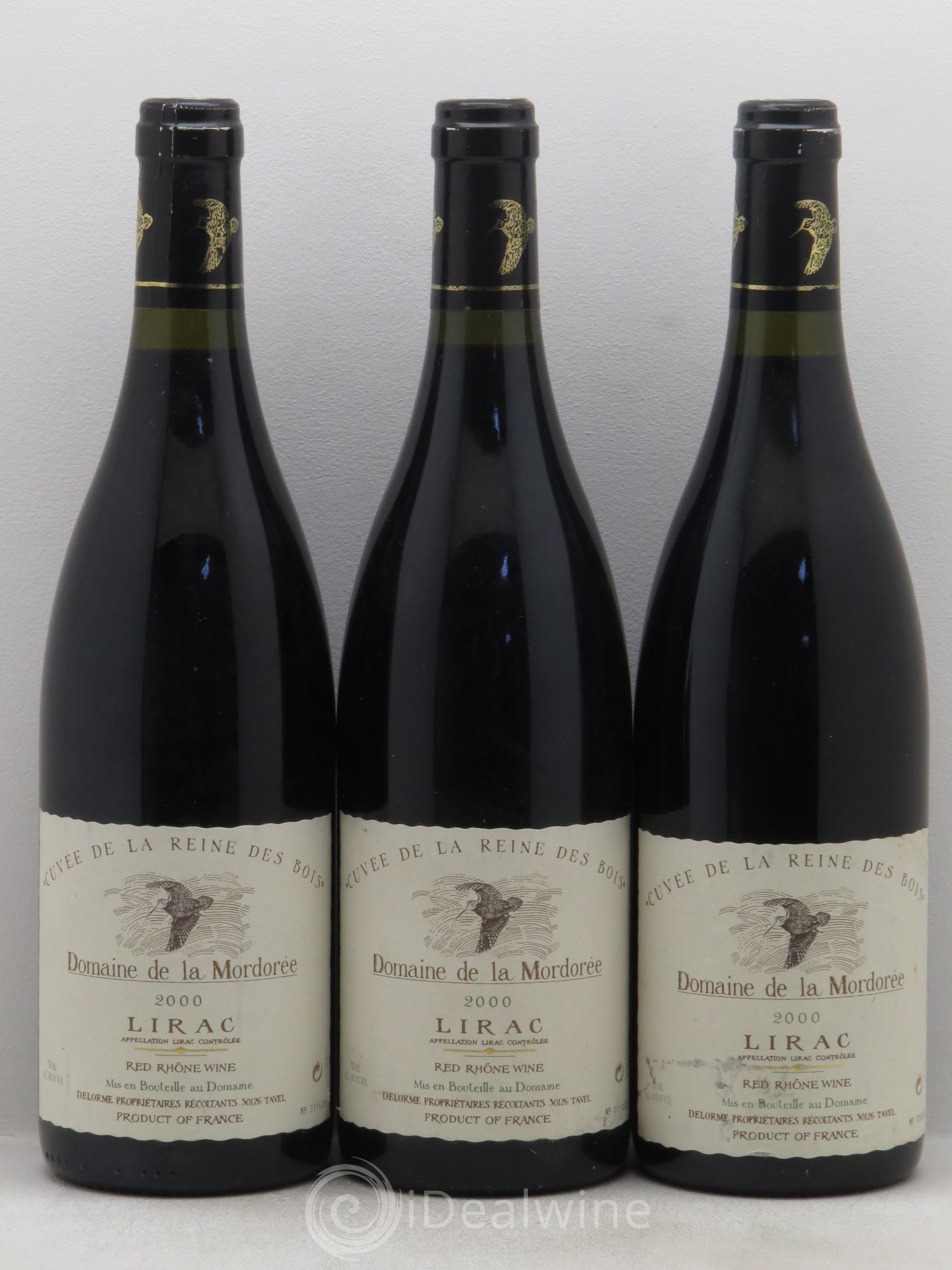 Lirac Cuvée Reine des Bois La Mordorée (Domaine de) 2000 - Lot de 3 bouteilles - 0