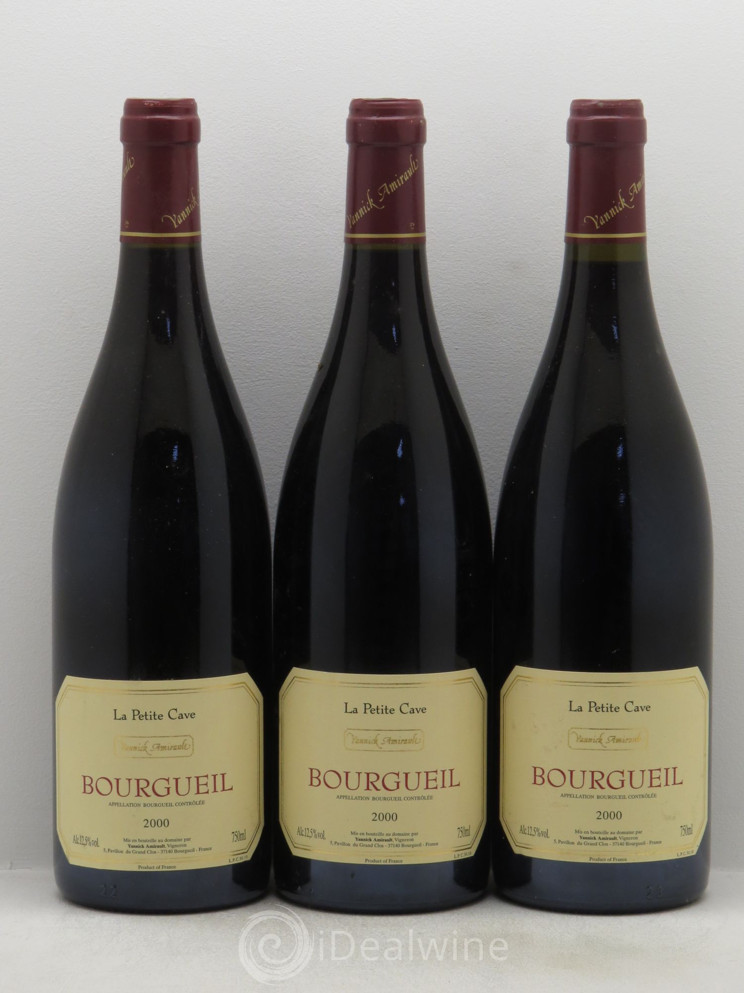 Bourgueil Petite cave Yannick Amirault (Domaine) 2000 - Lot de 3 bouteilles - 0