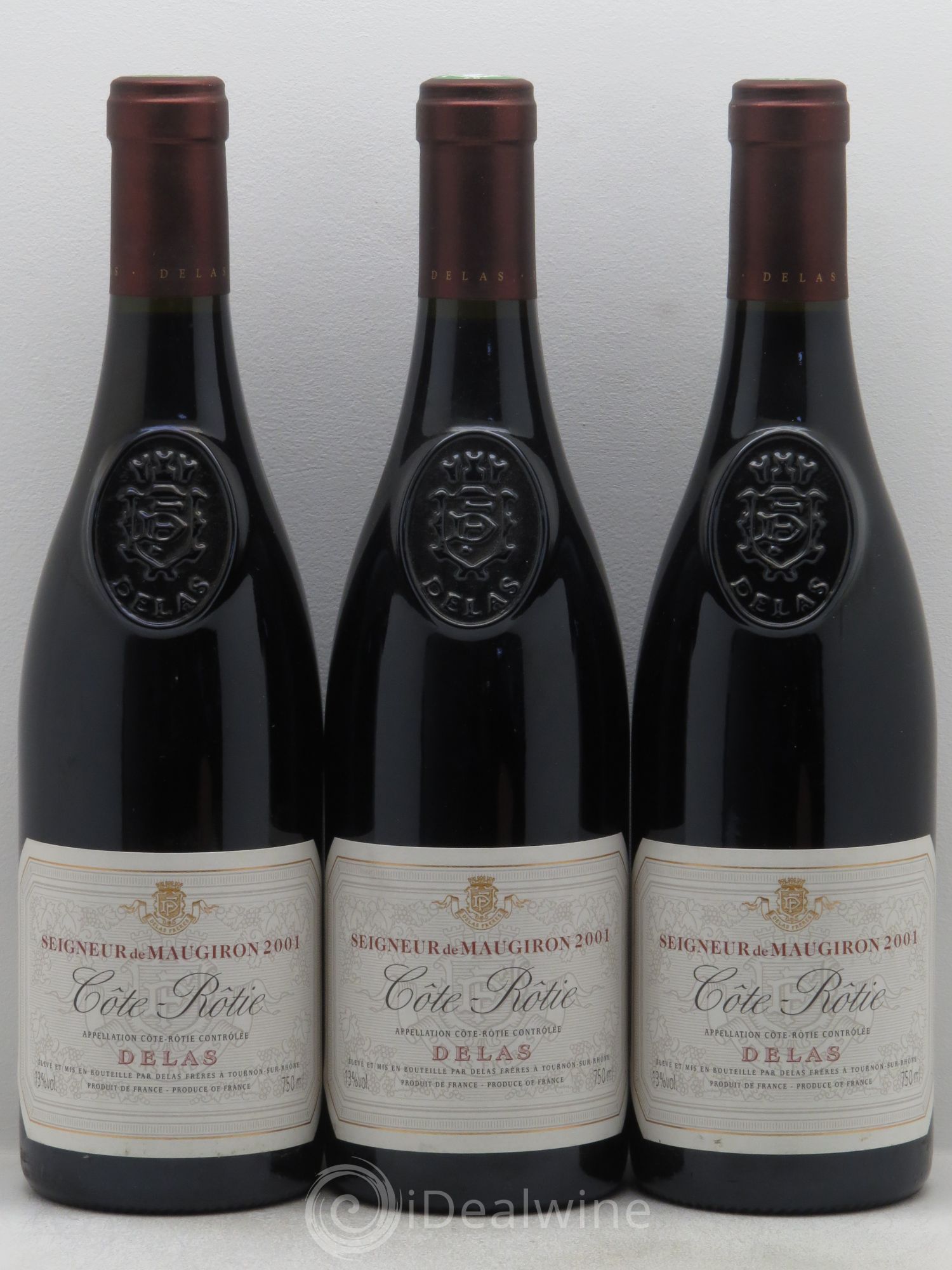 Côte-Rôtie Seigneur de Maugiron - Delas 2001 - Posten von 3 Flaschen - 0
