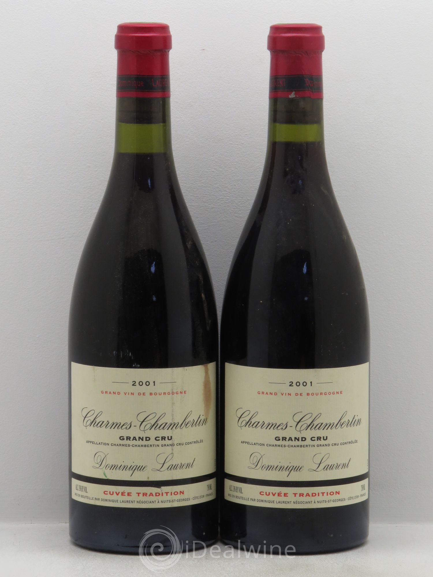 Charmes-Chambertin Grand Cru Dominique Laurent 2001 - Lot de 2 bouteilles - 0