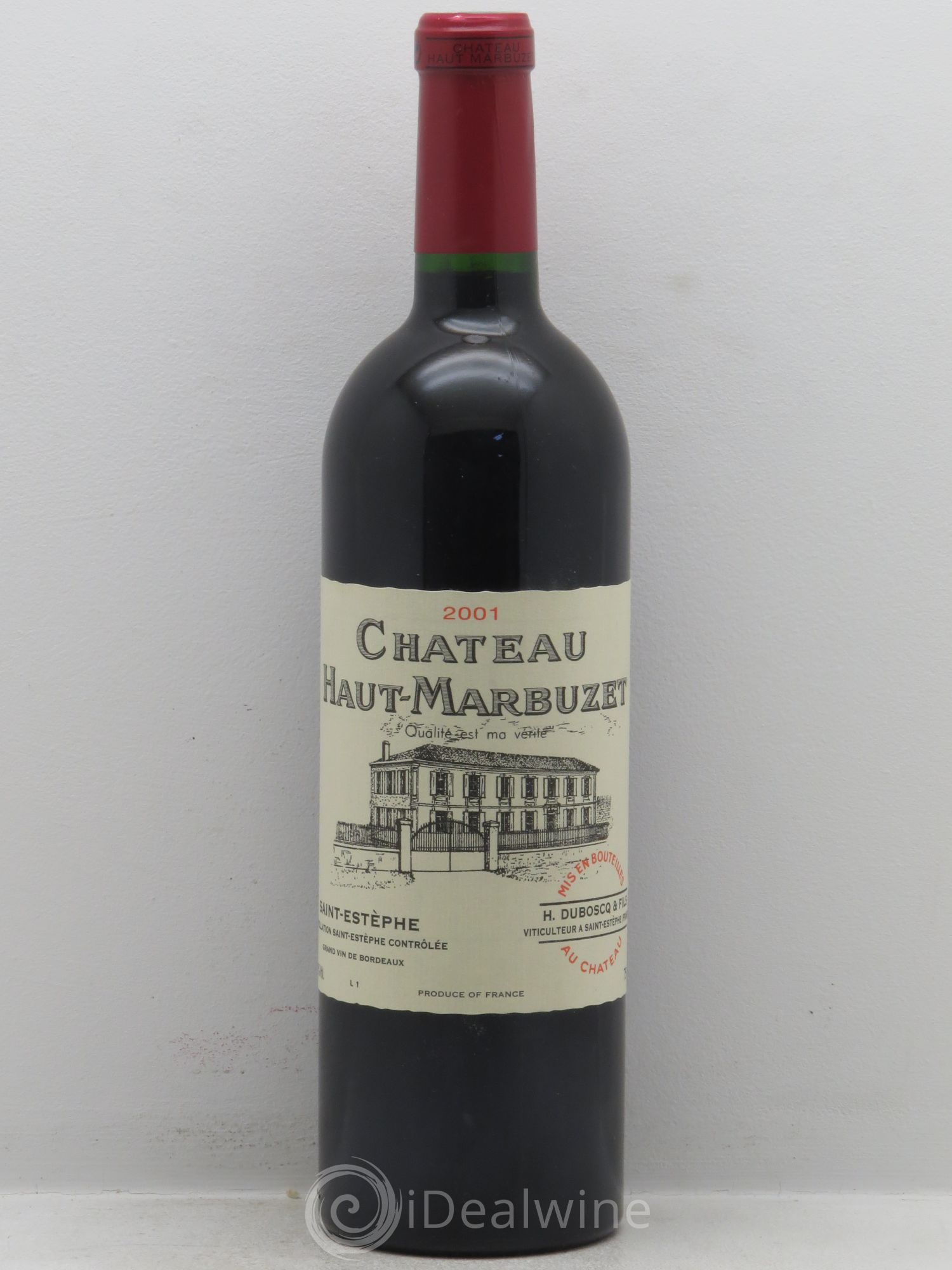 Château Haut Marbuzet 2001 - Lot de 12 bouteilles - 0
