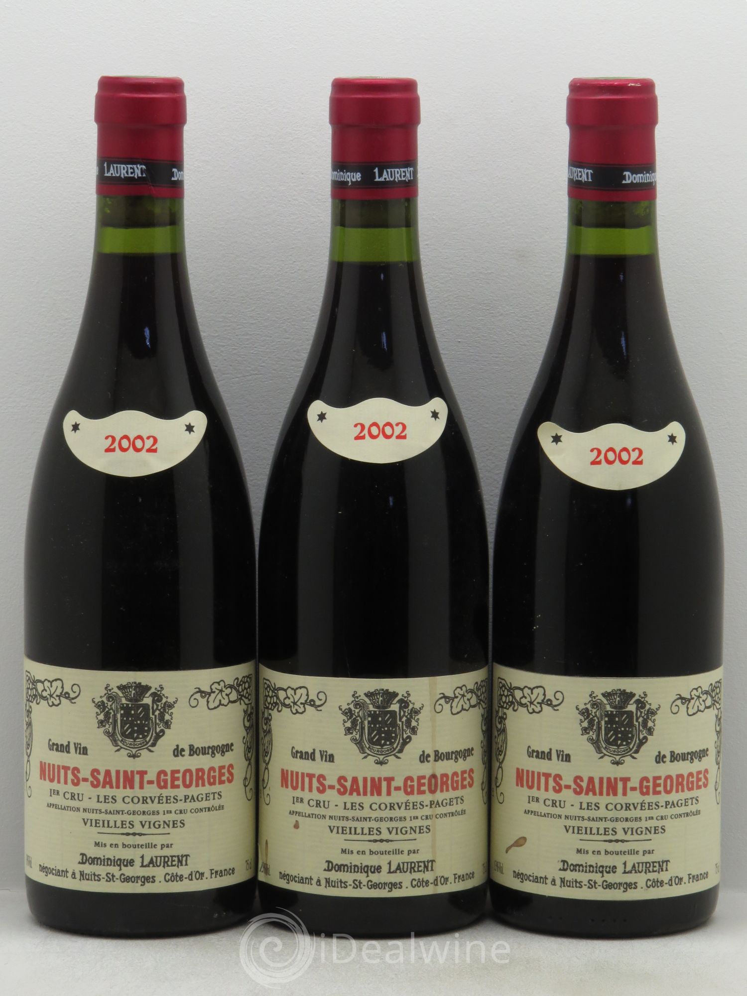 Nuits-Saint-Georges 1er Cru Les Corvets Pagets 2002 - Posten von 3 Flaschen - 0
