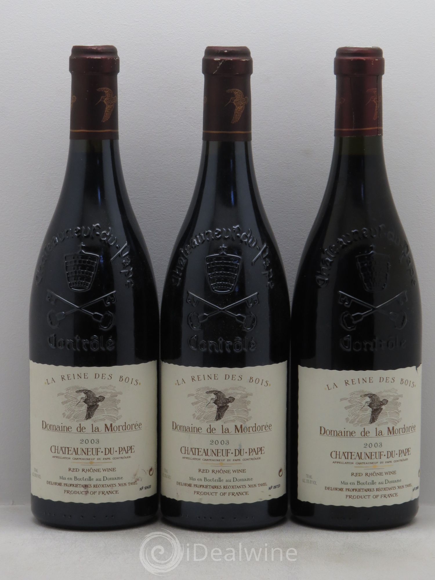Châteauneuf-du-Pape Cuvée de la Reine des Bois La Mordorée (Domaine de) 2003 - Lot de 3 bouteilles - 0
