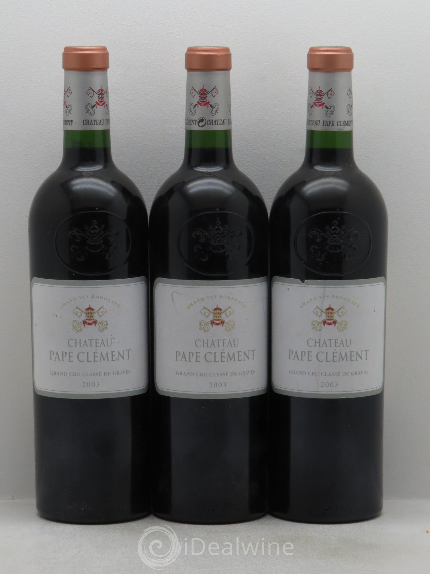 Château Pape Clément Cru Classé de Graves 2003 - Lot de 3 bouteilles - 0