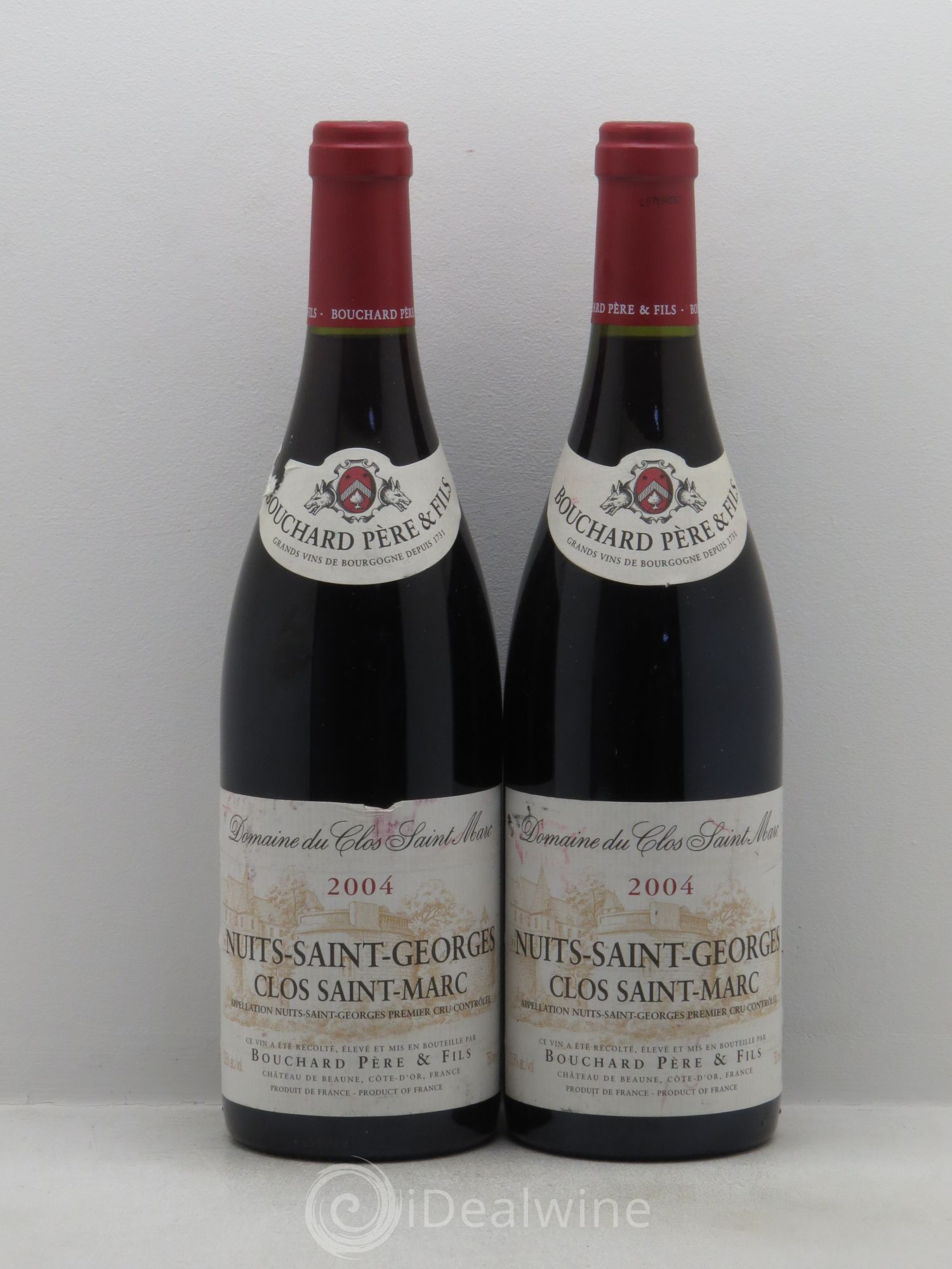 Nuits-Saint-Georges 1er Cru Bouchard P et F 2004 - Lot de 2 bouteilles - 0