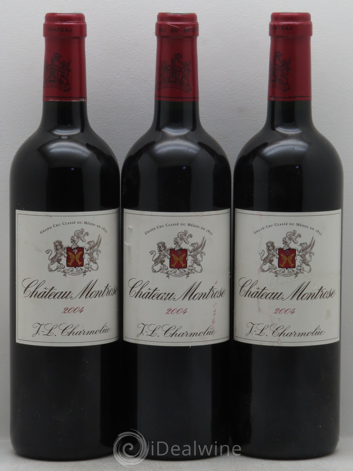 Château Montrose 2ème Grand Cru Classé 2004 - Lot de 3 bouteilles - 0