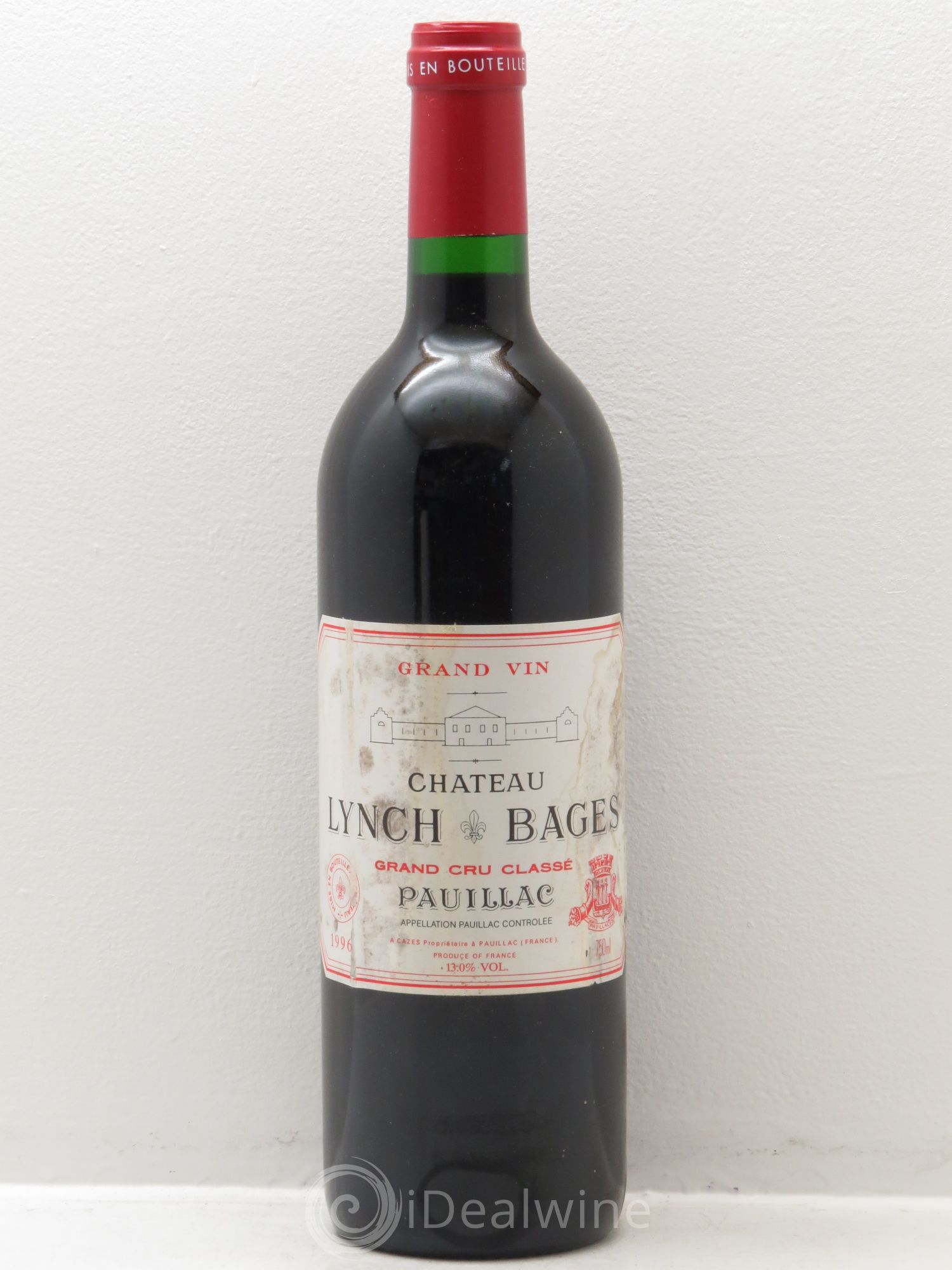 Château Lynch Bages 5ème Grand Cru Classé 1996 - Lot de 1 bouteille - 0
