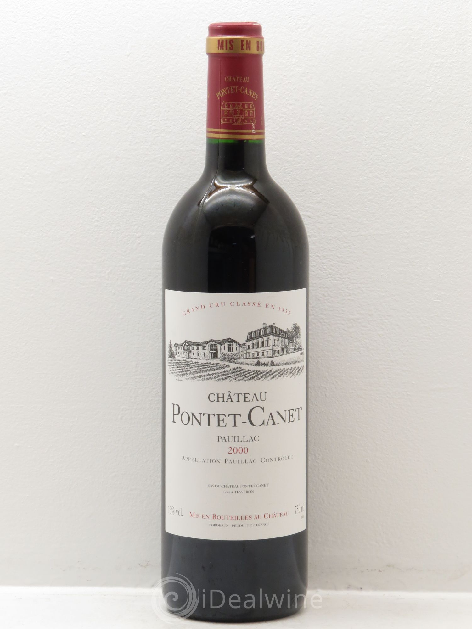 Château Pontet Canet 5ème Grand Cru Classé 2000 - Lot de 1 bouteille - 0