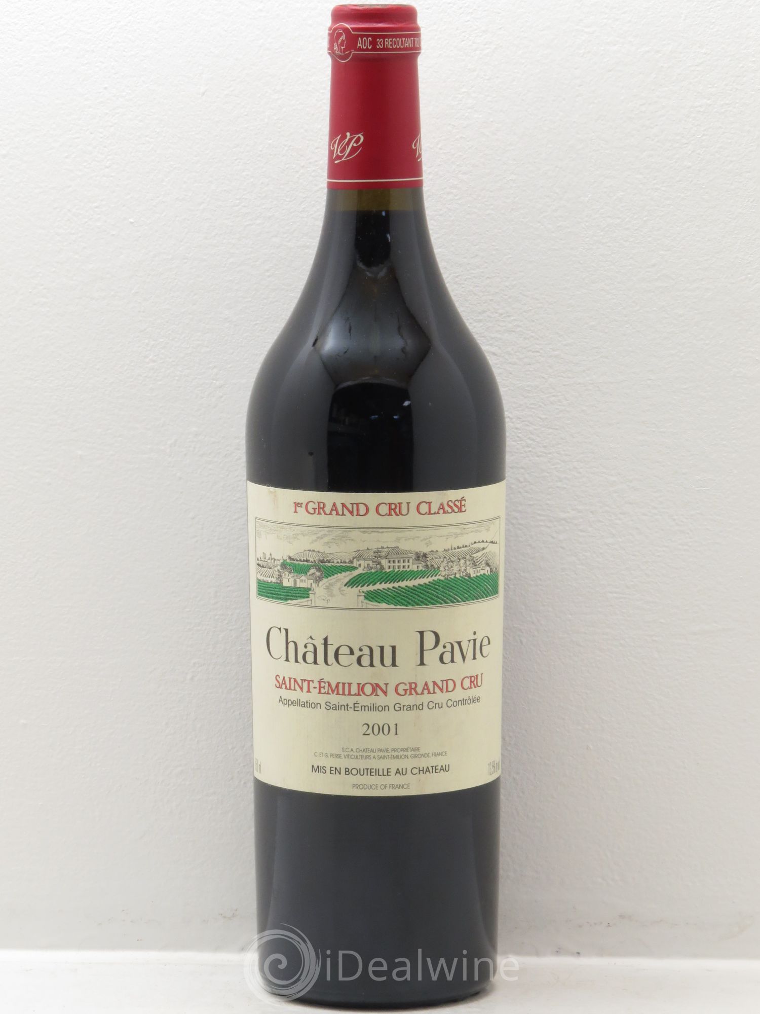 Château Pavie 1er Grand Cru Classé A 2001 - Lot de 1 bouteille - 0