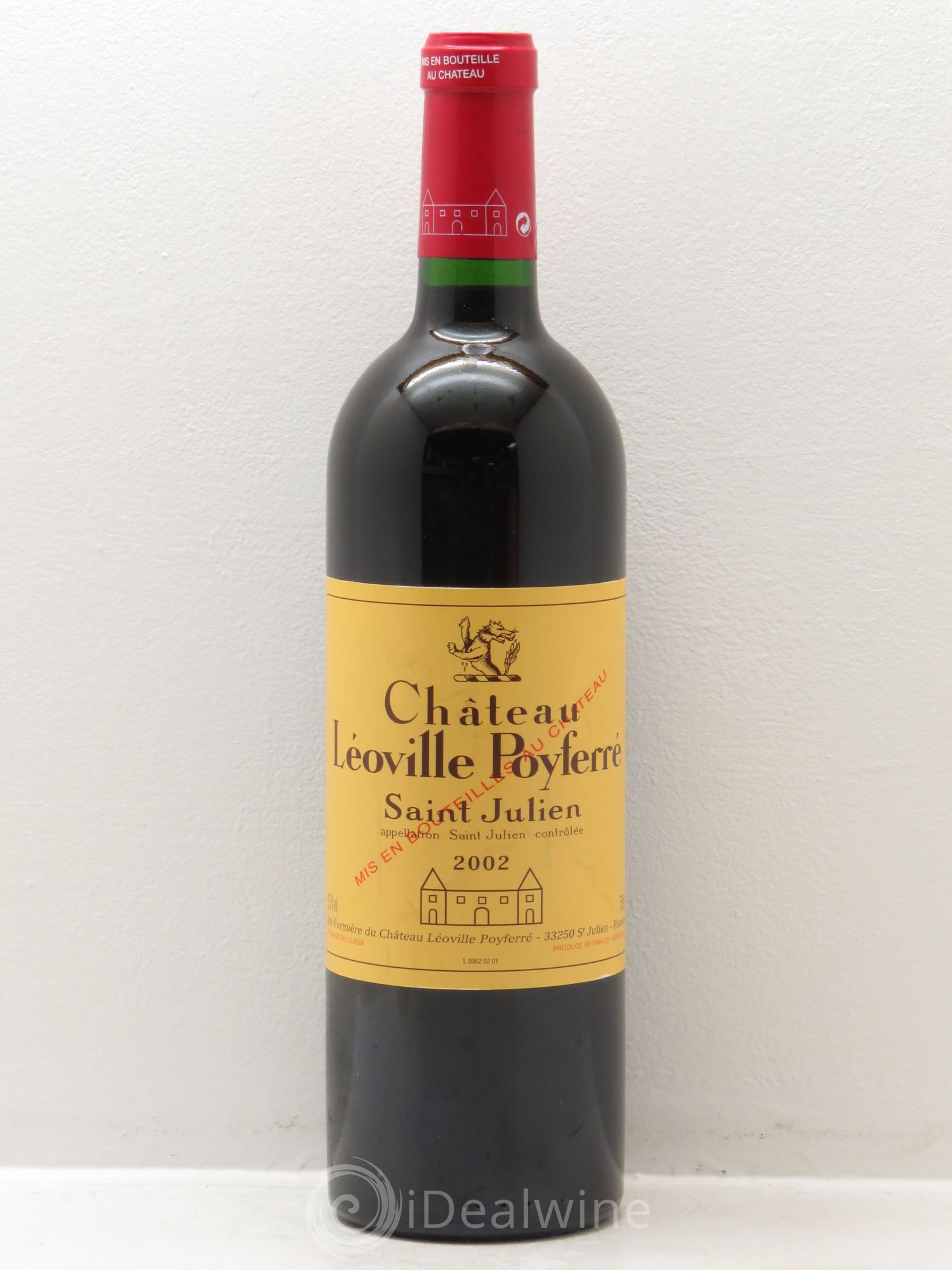 Château Léoville Poyferré 2ème Grand Cru Classé 2002 - Lot de 1 bouteille - 0