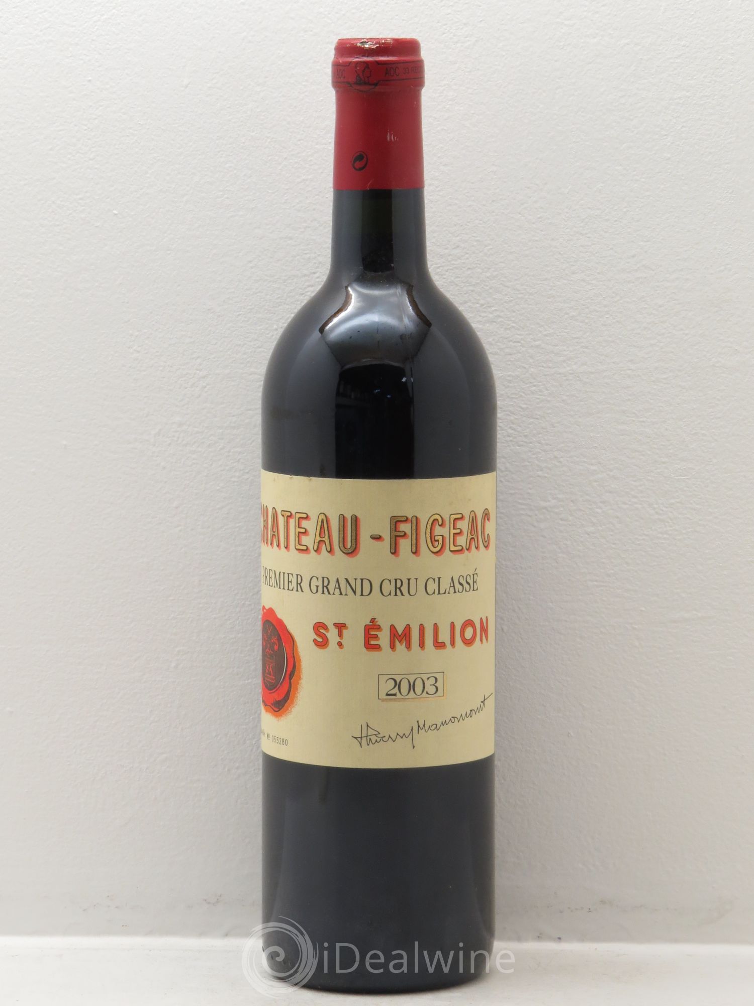 Château Figeac 1er Grand Cru Classé A 2003 - Lot de 1 bouteille - 0
