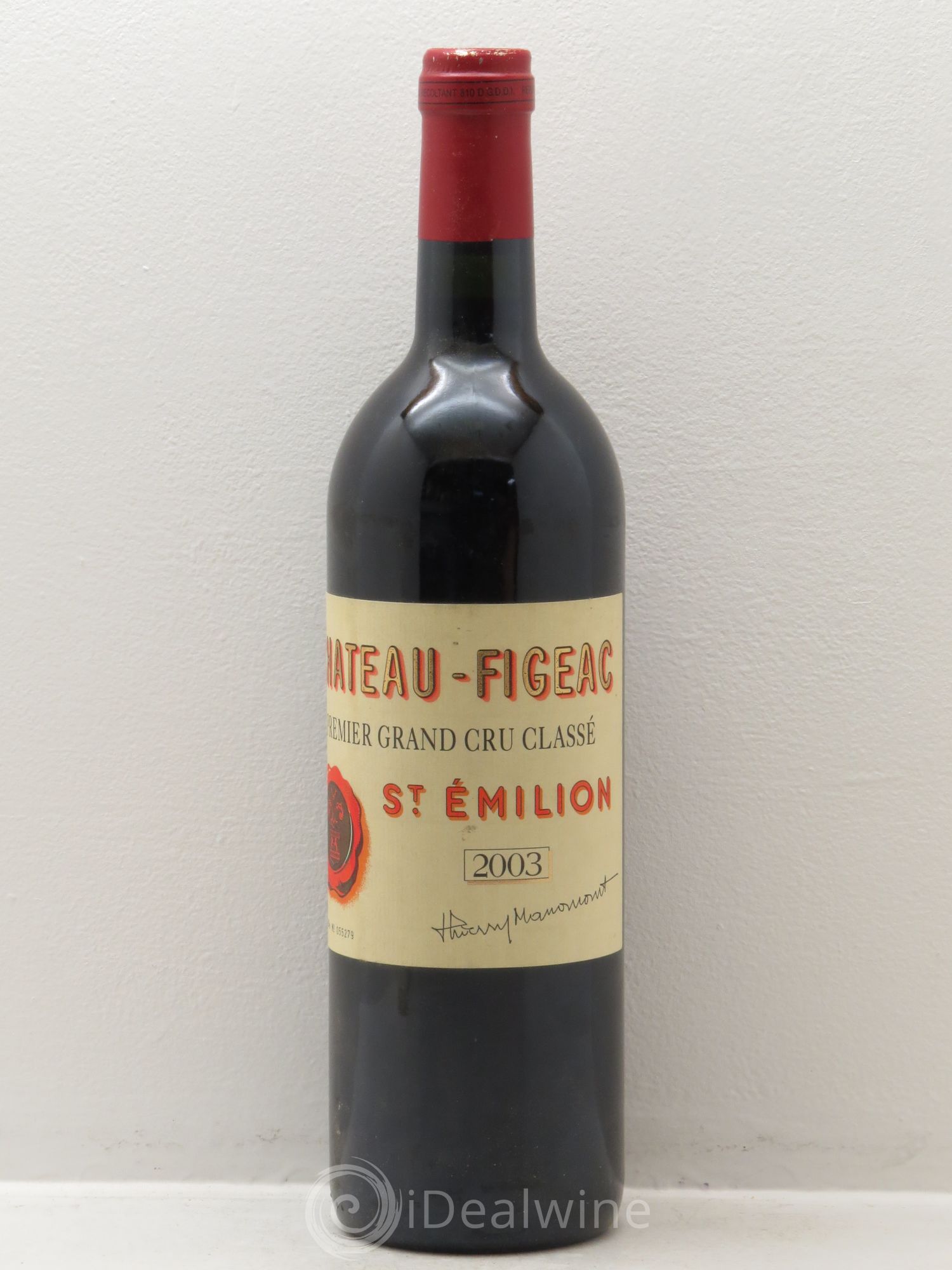 Château Figeac 1er Grand Cru Classé A 2003 - Lot de 1 bouteille - 0