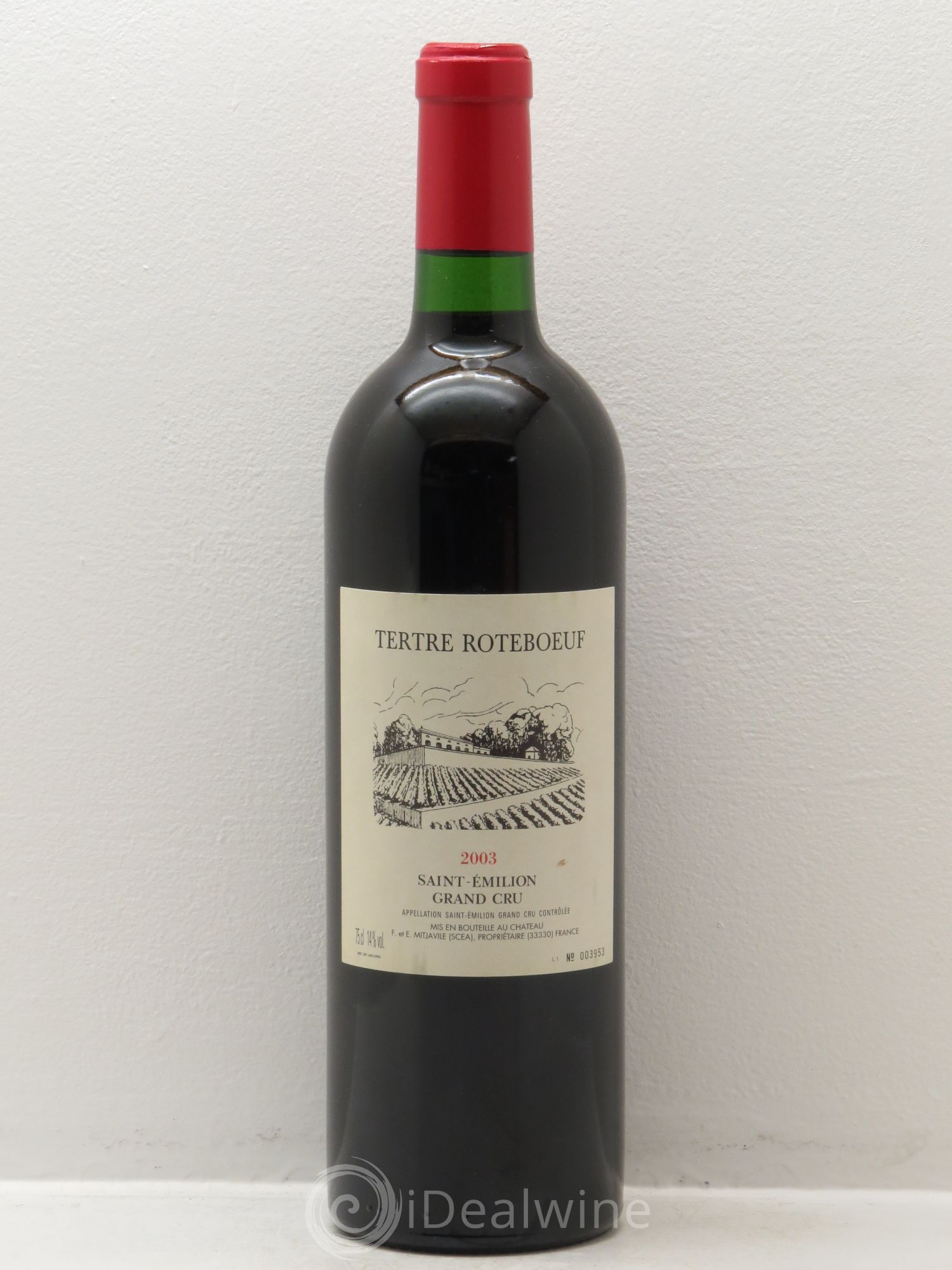 Château Tertre Roteboeuf 2003 - Lot de 1 bouteille - 0