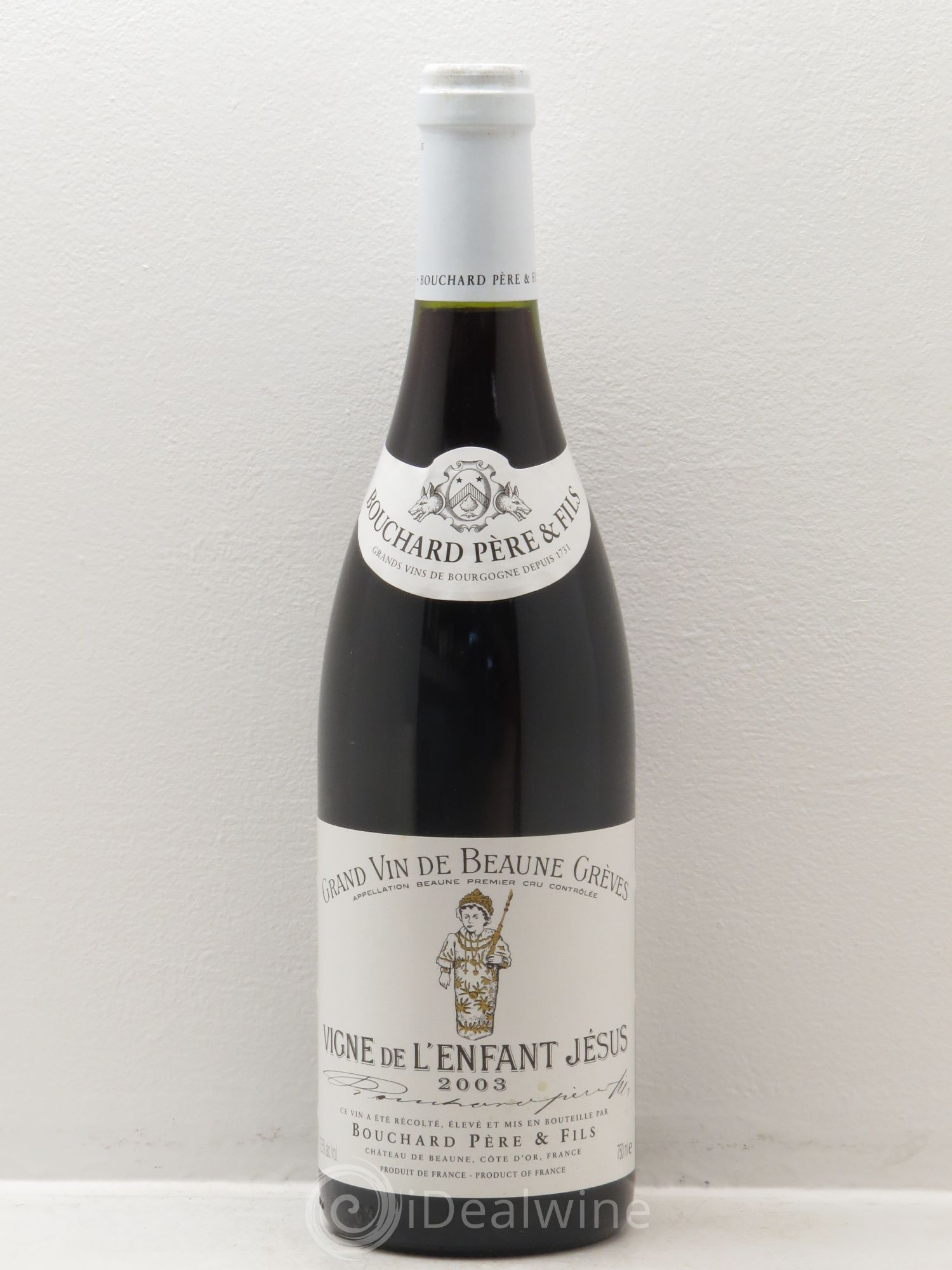 Beaune 1er Cru Grèves - Vigne de l'Enfant Jésus Bouchard Père & Fils 2003 - Lot de 1 bouteille - 0