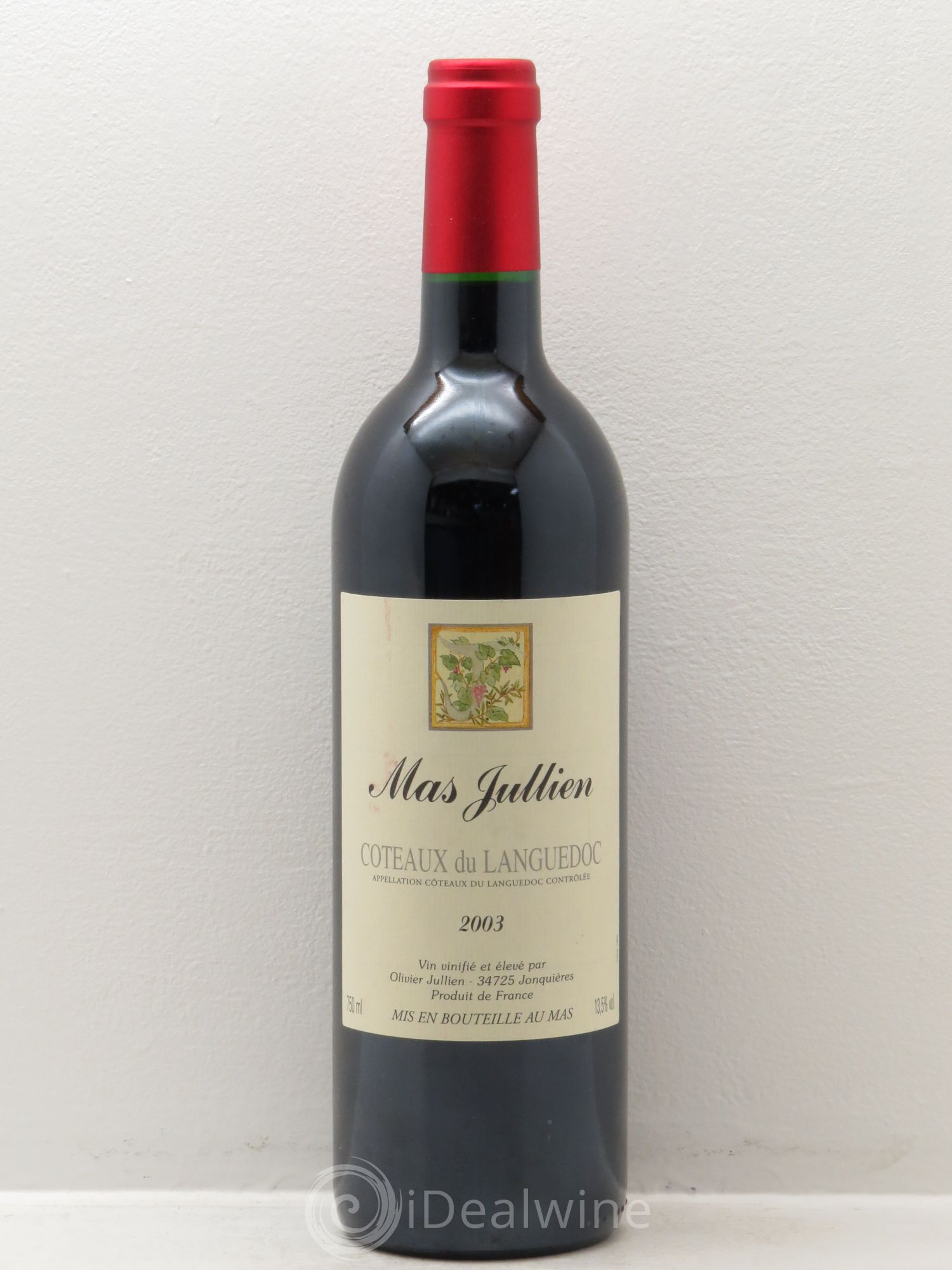 Terrasses du Larzac Mas Jullien Olivier Jullien 2003 - Lot de 1 bouteille - 0