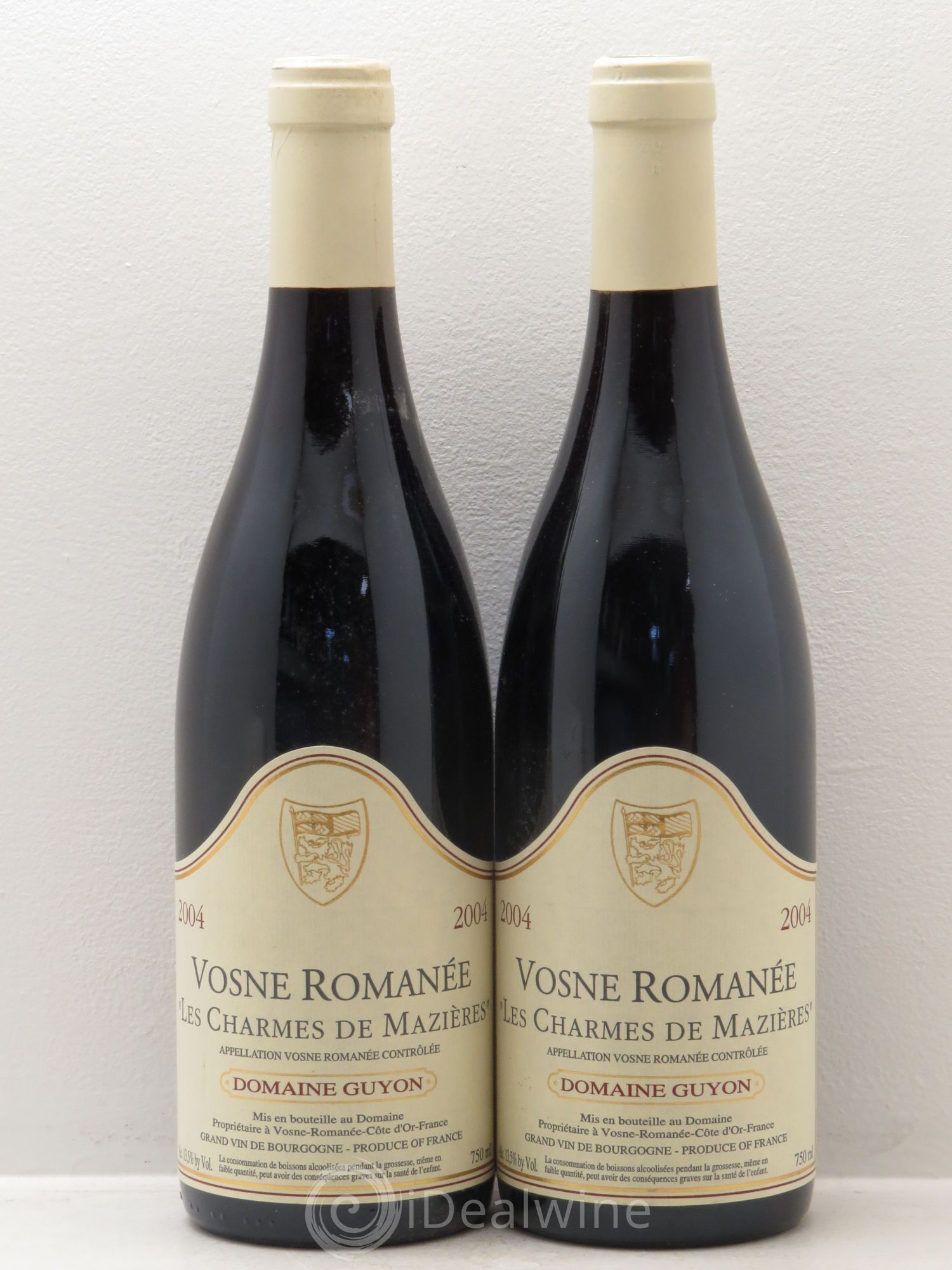 Vosne-Romanée Les charmes de Mazières Guyon 2004 - Posten von 2 Flaschen - 0