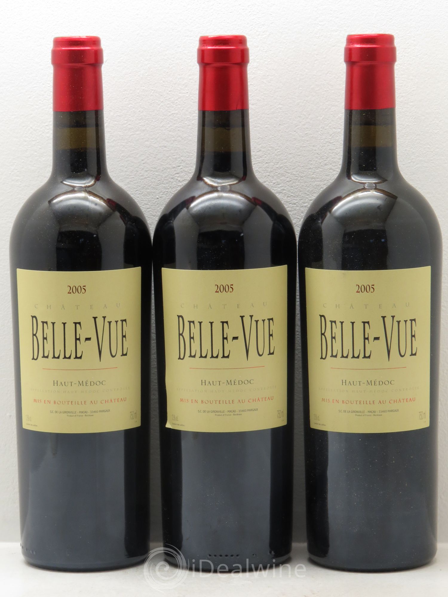 Château Belle-Vue 2005 - Lot de 3 bouteilles - 0