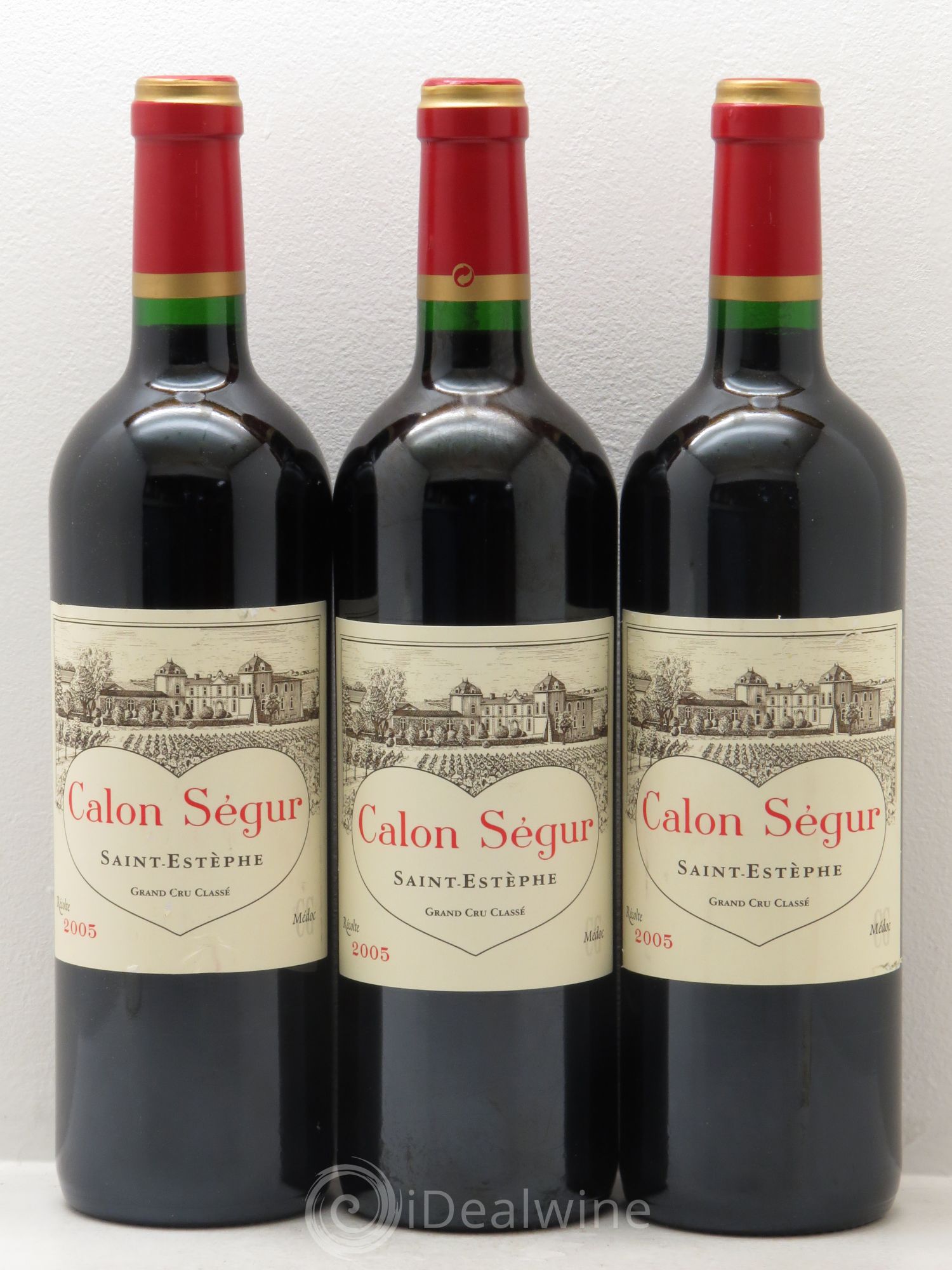 Château Calon Ségur 3ème Grand Cru Classé 2005 - Lot de 3 bouteilles - 0