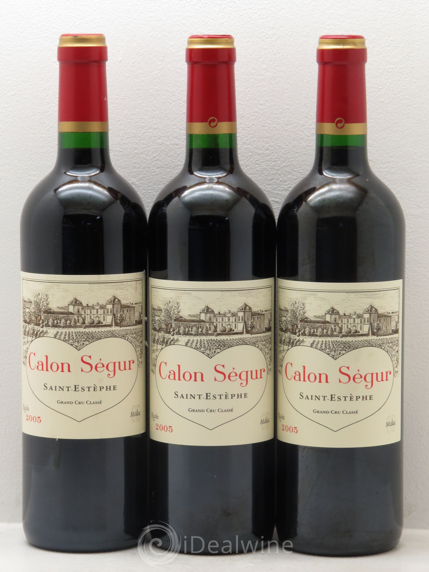 Château Calon Ségur 3ème Grand Cru Classé 2005 - Lot de 3 bouteilles - 0