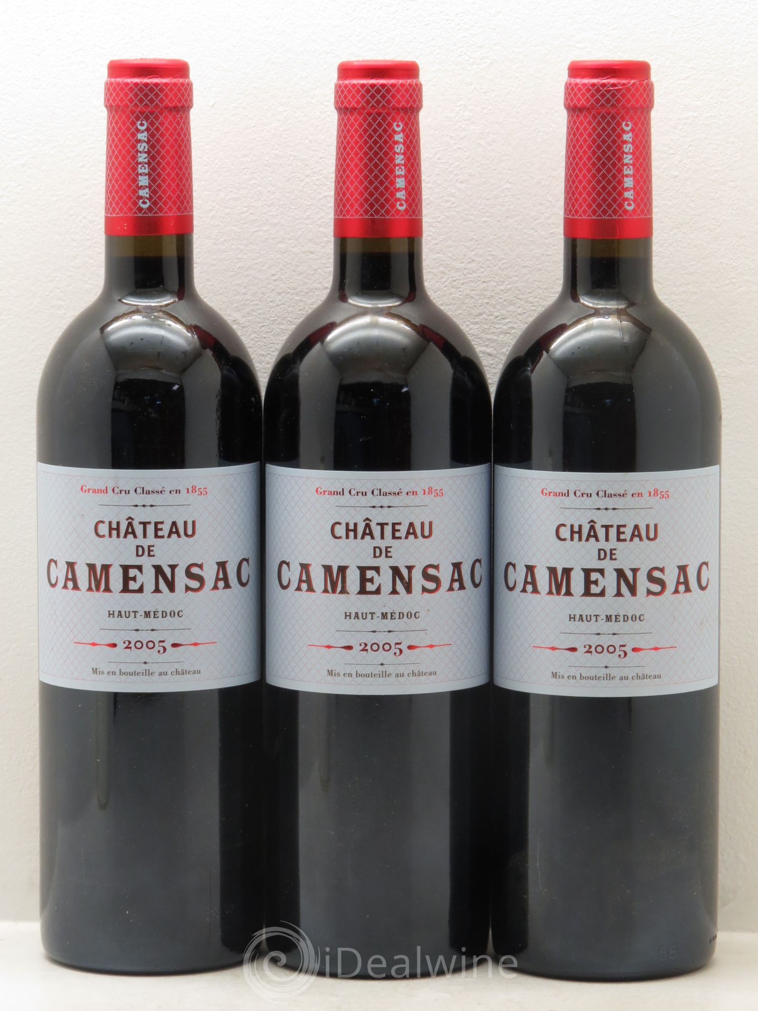 Château Camensac 5ème Grand Cru Classé 2005 - Lot de 3 bouteilles - 0