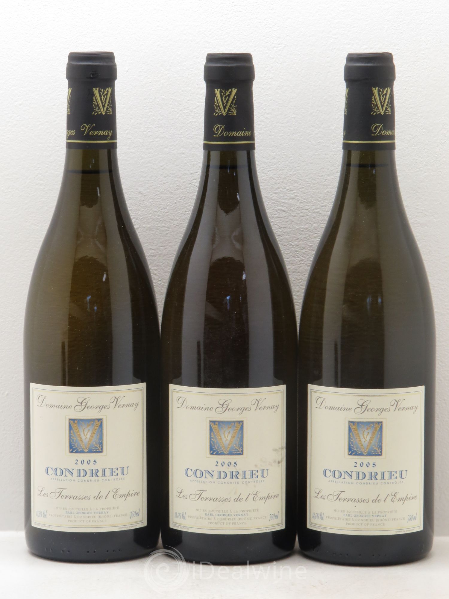 Condrieu Terrasses de l'Empire Georges Vernay 2005 - Lot de 3 bouteilles - 0