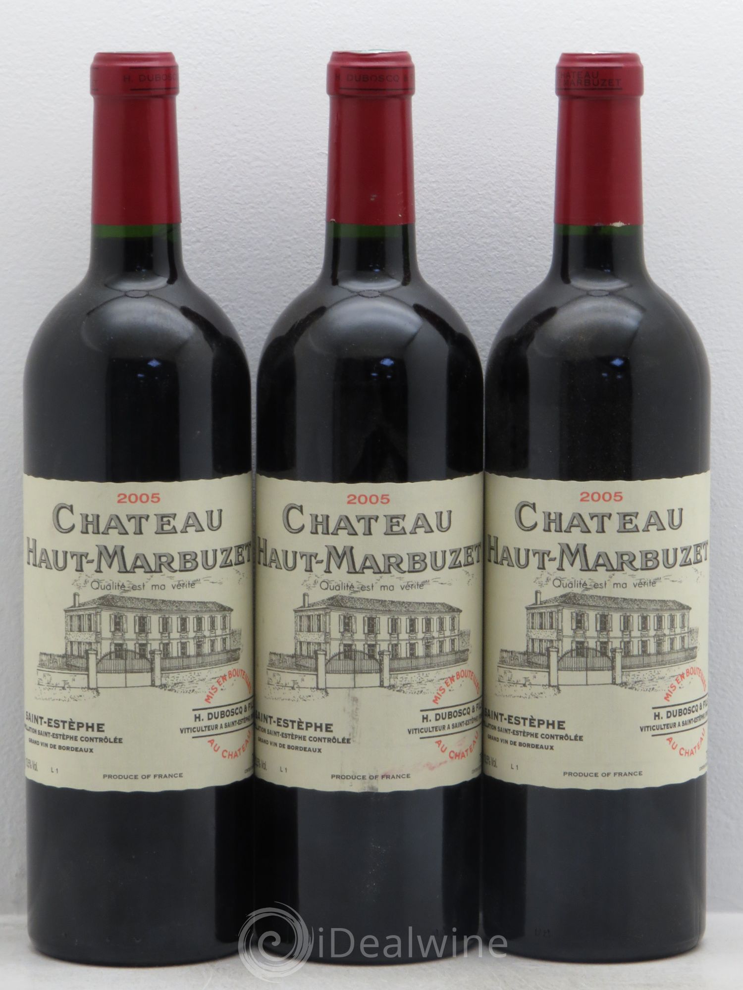 Château Haut Marbuzet 2005 - Lot de 3 bouteilles - 0