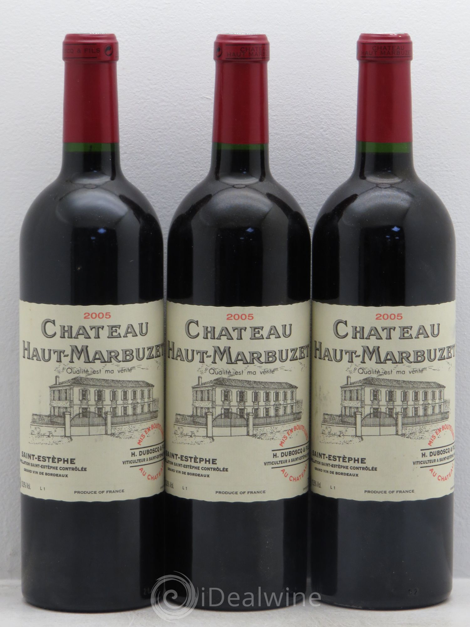 Château Haut Marbuzet 2005 - Lot de 3 bouteilles - 0
