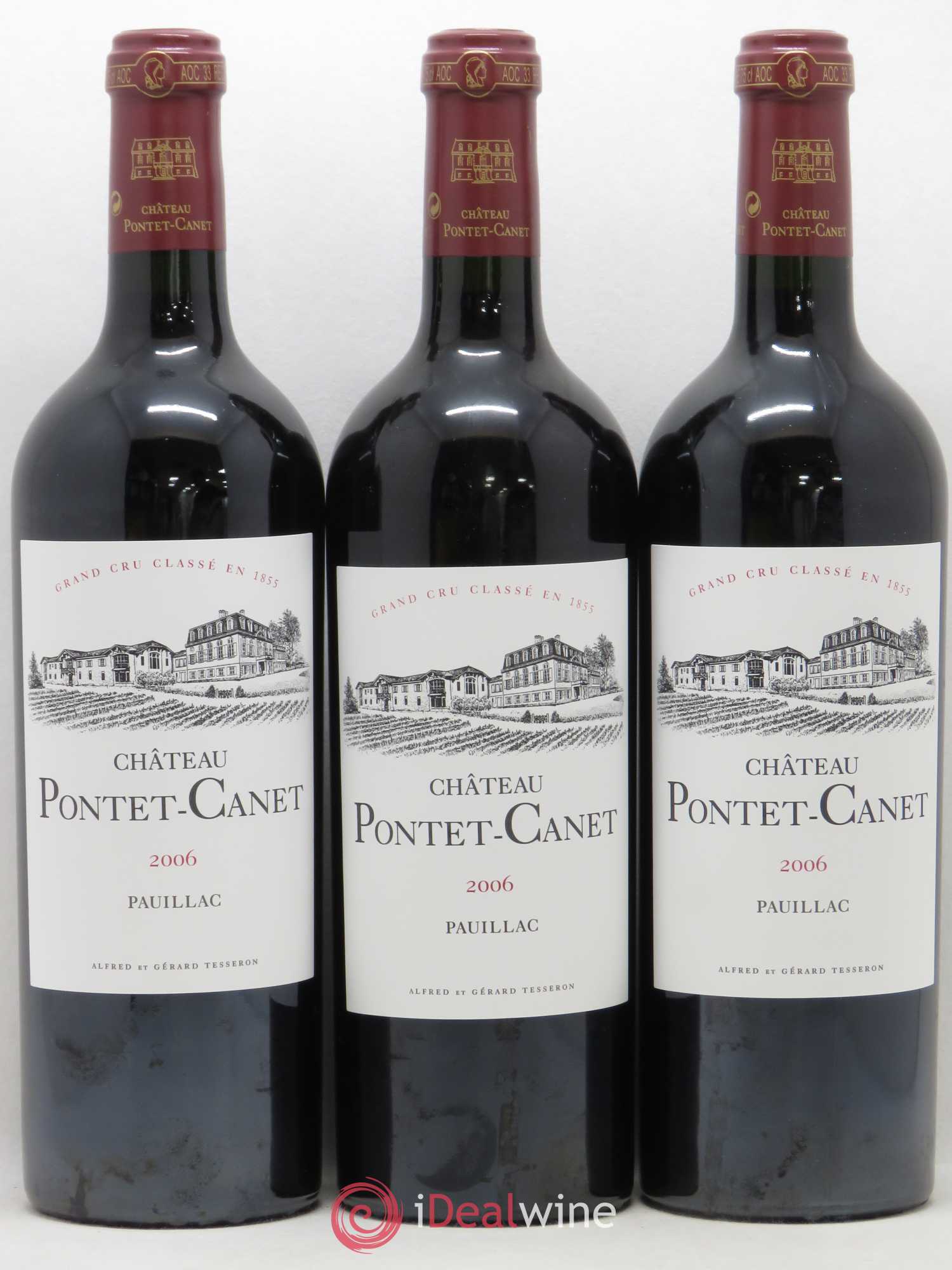 Château Pontet Canet 5ème Grand Cru Classé 2006 - Lot de 6 bouteilles - 1