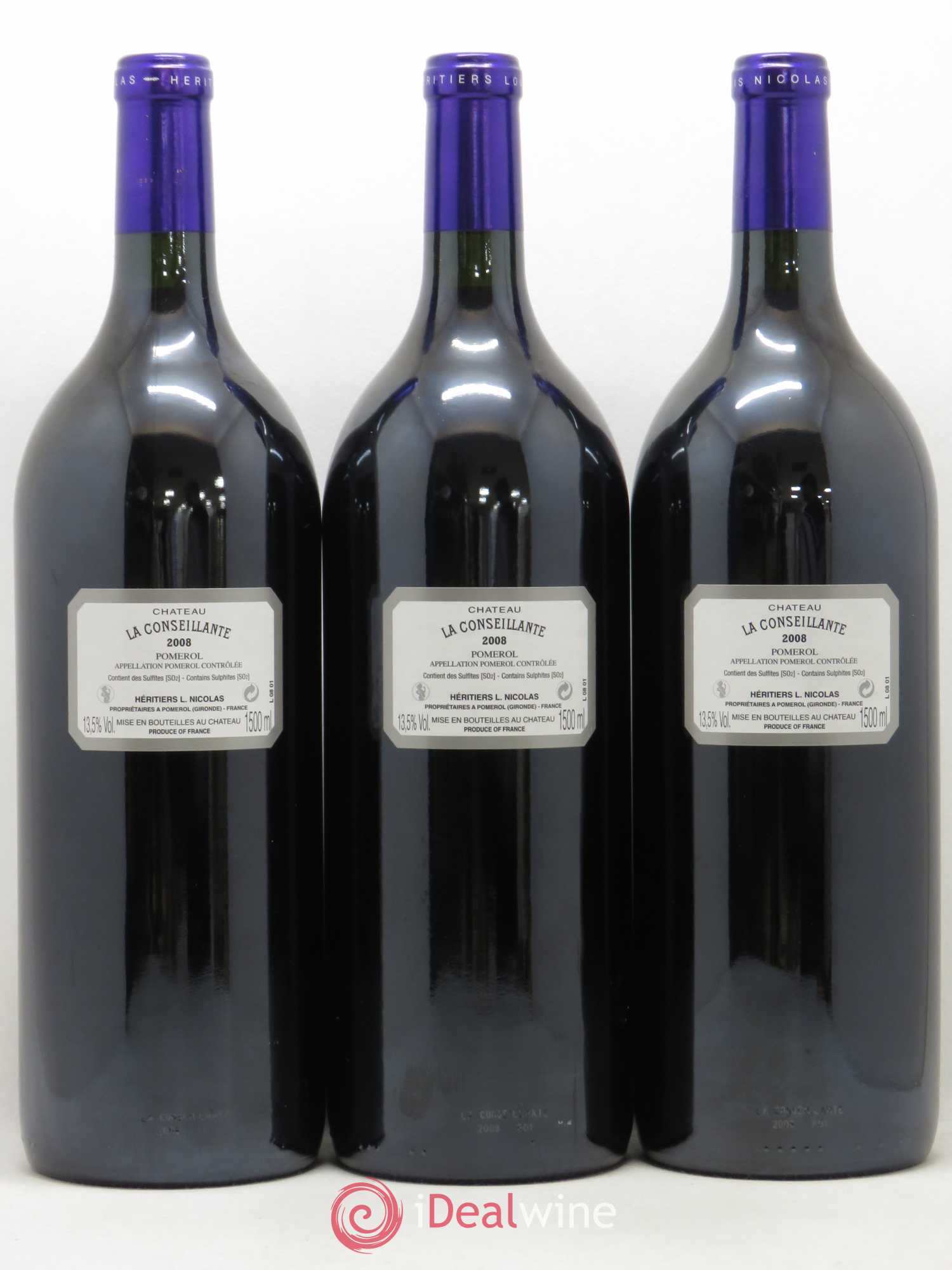 Château la Conseillante (sans prix de réserve) 2008 - Lot de 3 magnums - 1