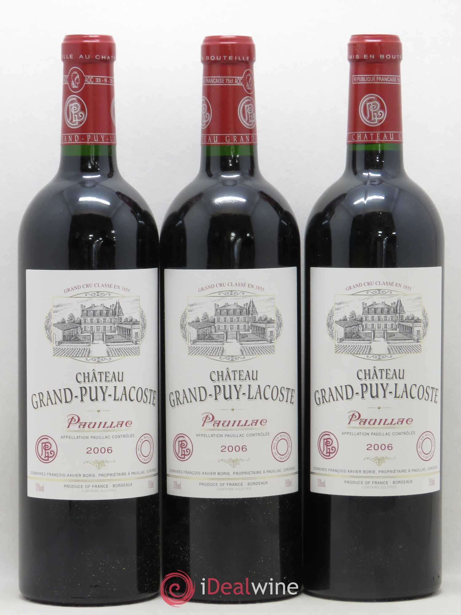 Château Grand Puy Lacoste 5ème Grand Cru Classé 2006 - Lotto di 6 bottiglie - 2