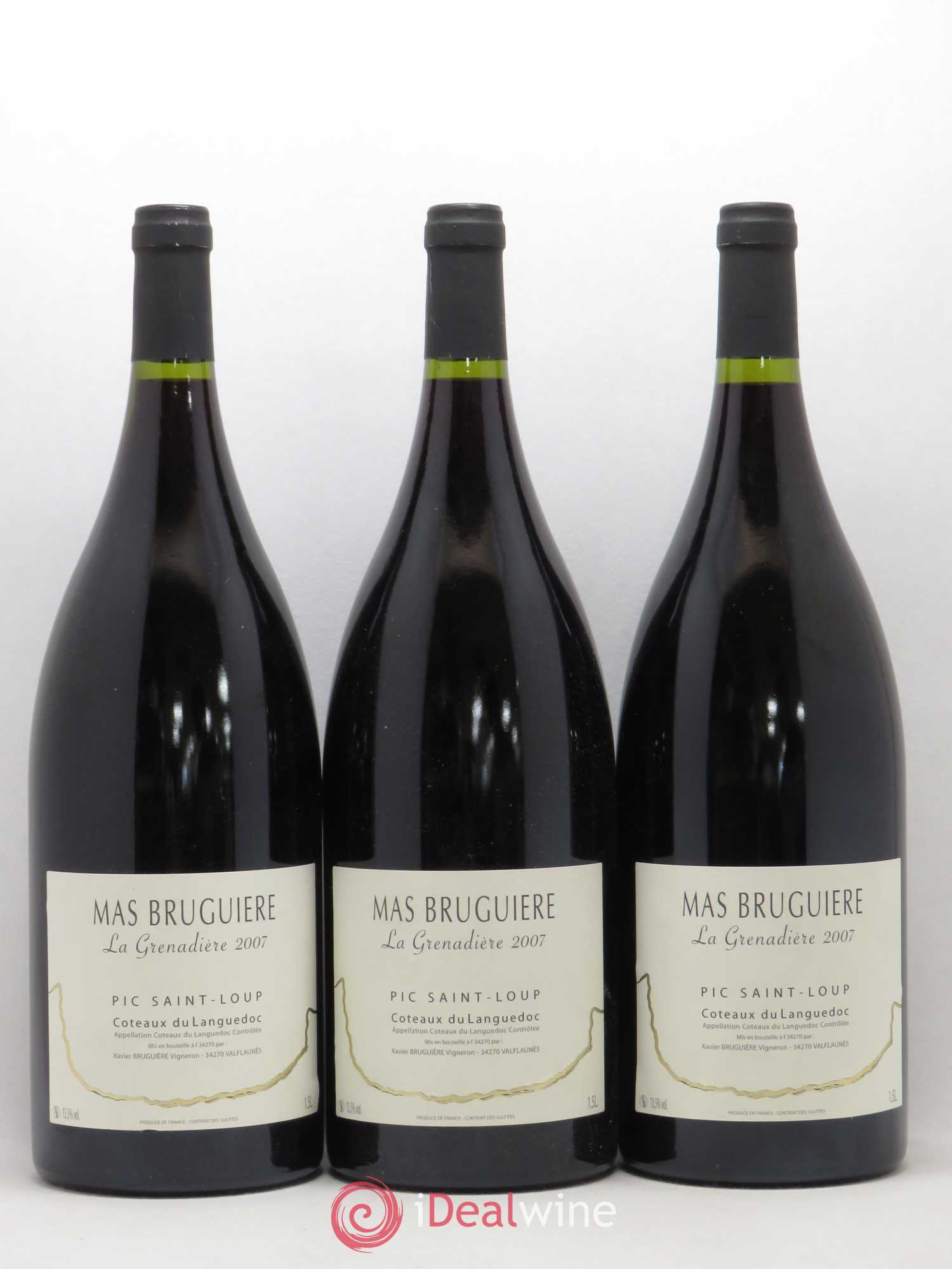 Coteaux du Languedoc Pic Saint Loup Mas Brugière La Grenadière 2007 - Posten von 3 Magnum - 0