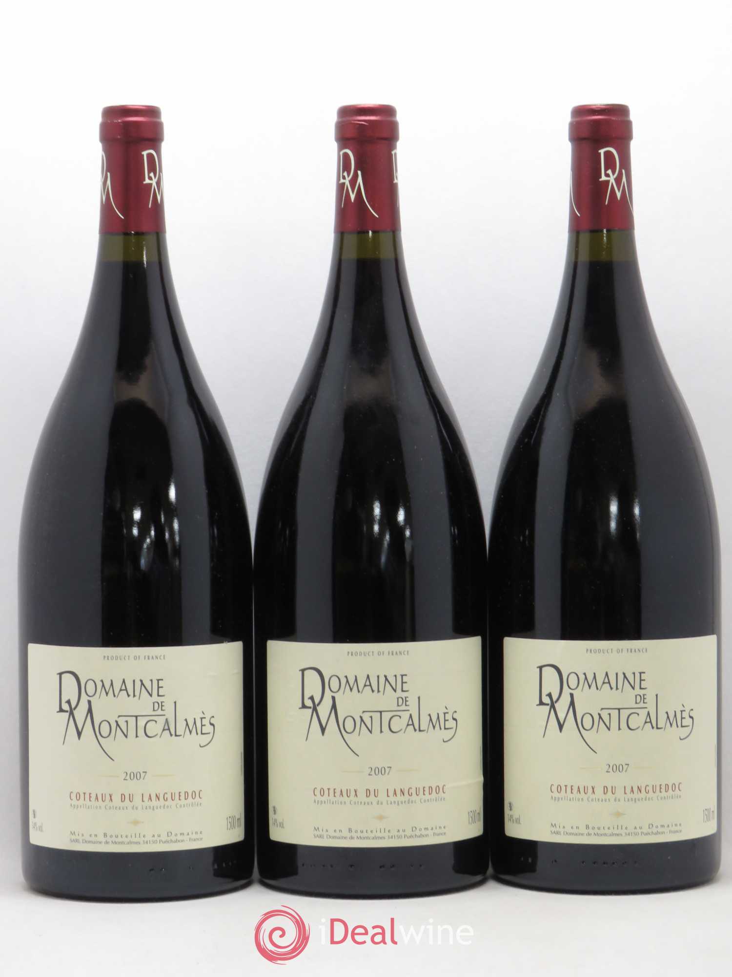 Terrasses du Larzac Domaine de Montcalmès Frédéric Pourtalié 2007 - Lot de 3 magnums - 0
