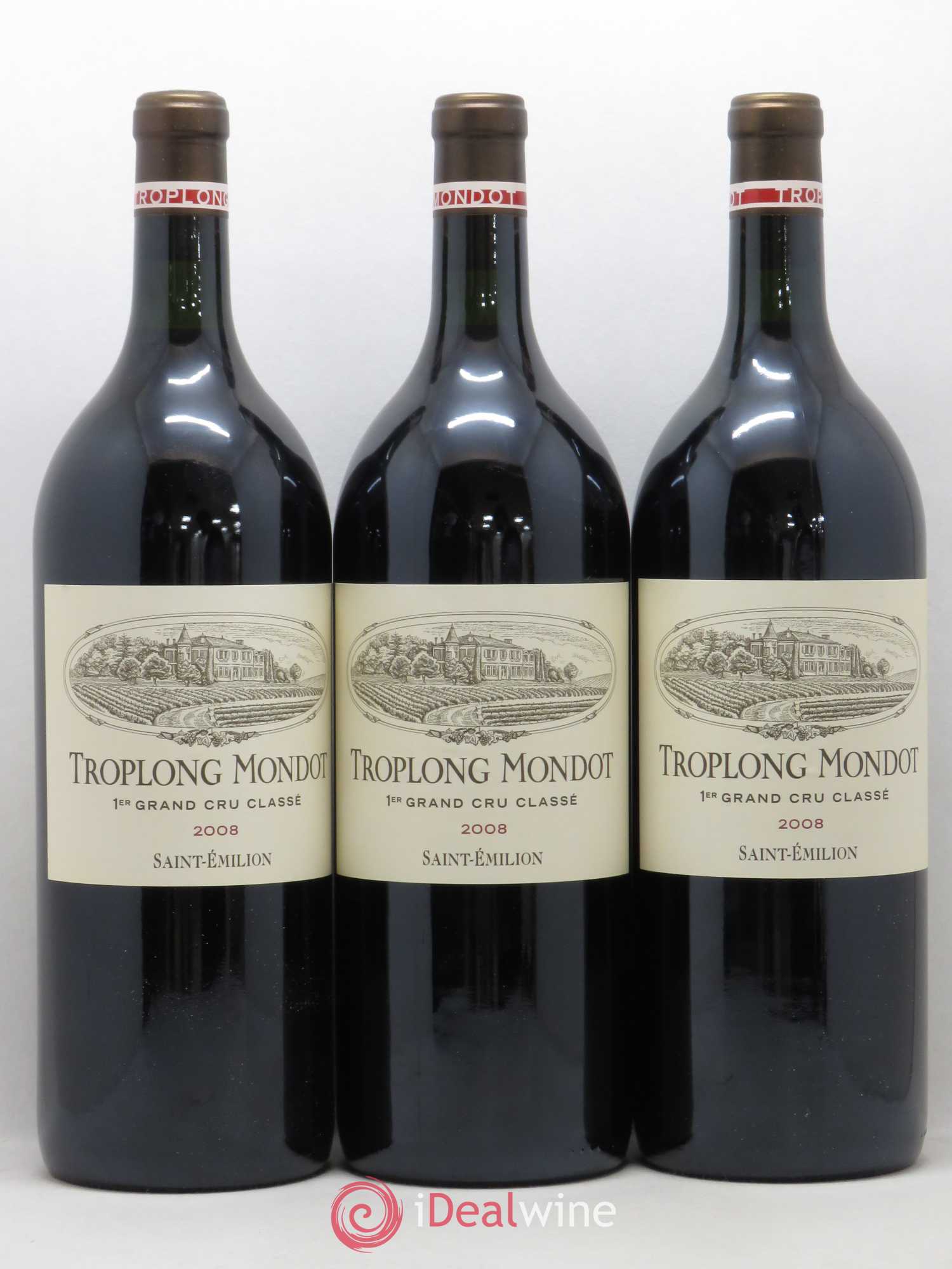 Château Troplong Mondot 1er Grand Cru Classé B 2008 - Lot de 6 magnums - 1