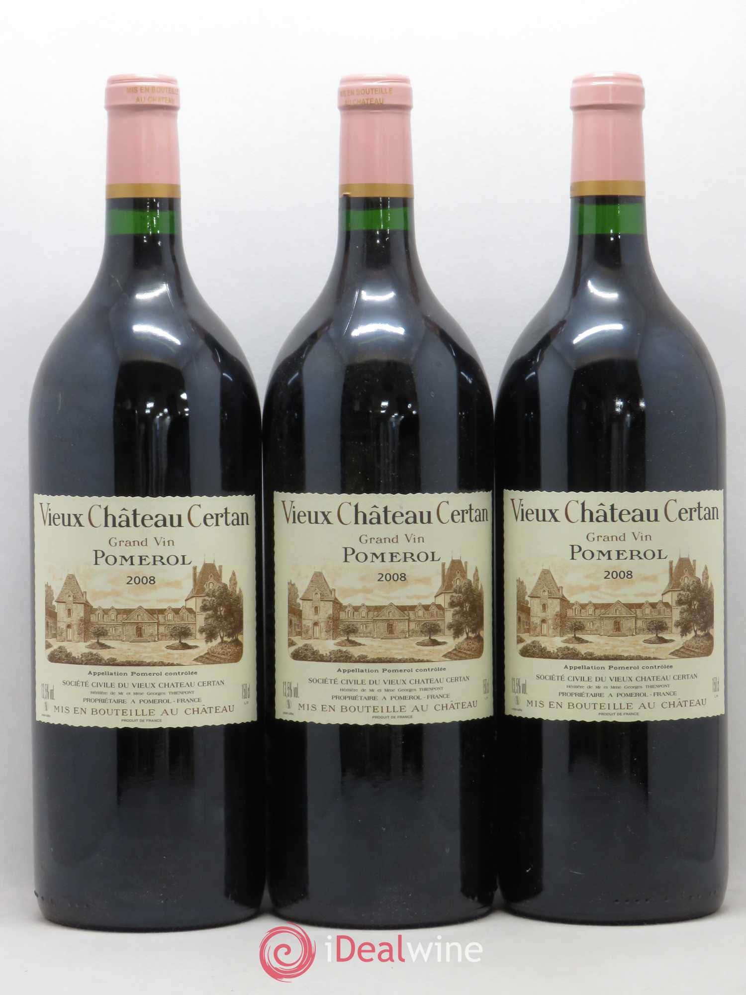 Vieux Château Certan (sans prix de réserve) 2008 - Lot de 3 magnums - 0