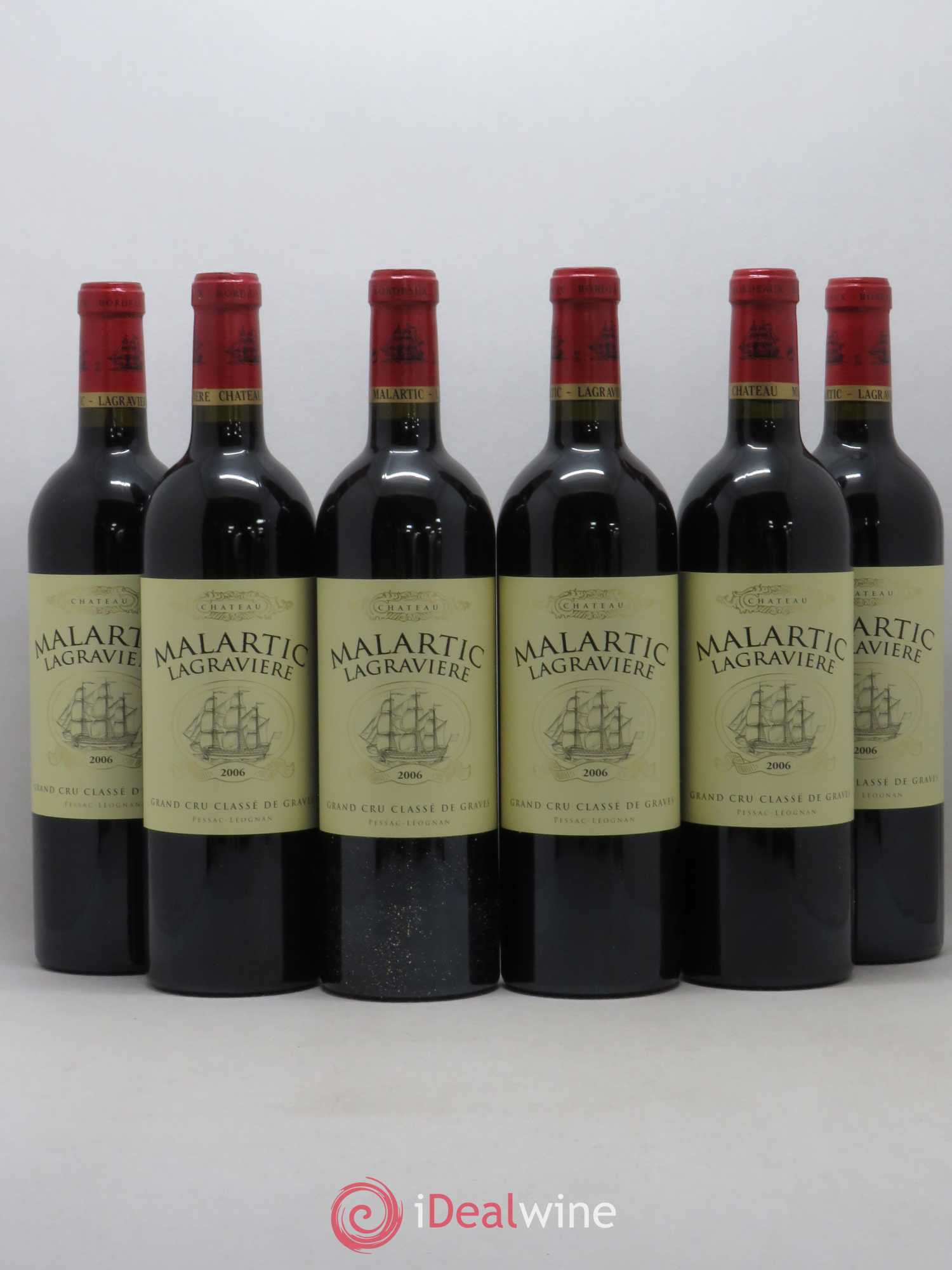 Château Malartic-Lagravière Cru Classé de Graves 2006 - Lot de 6 bouteilles - 0