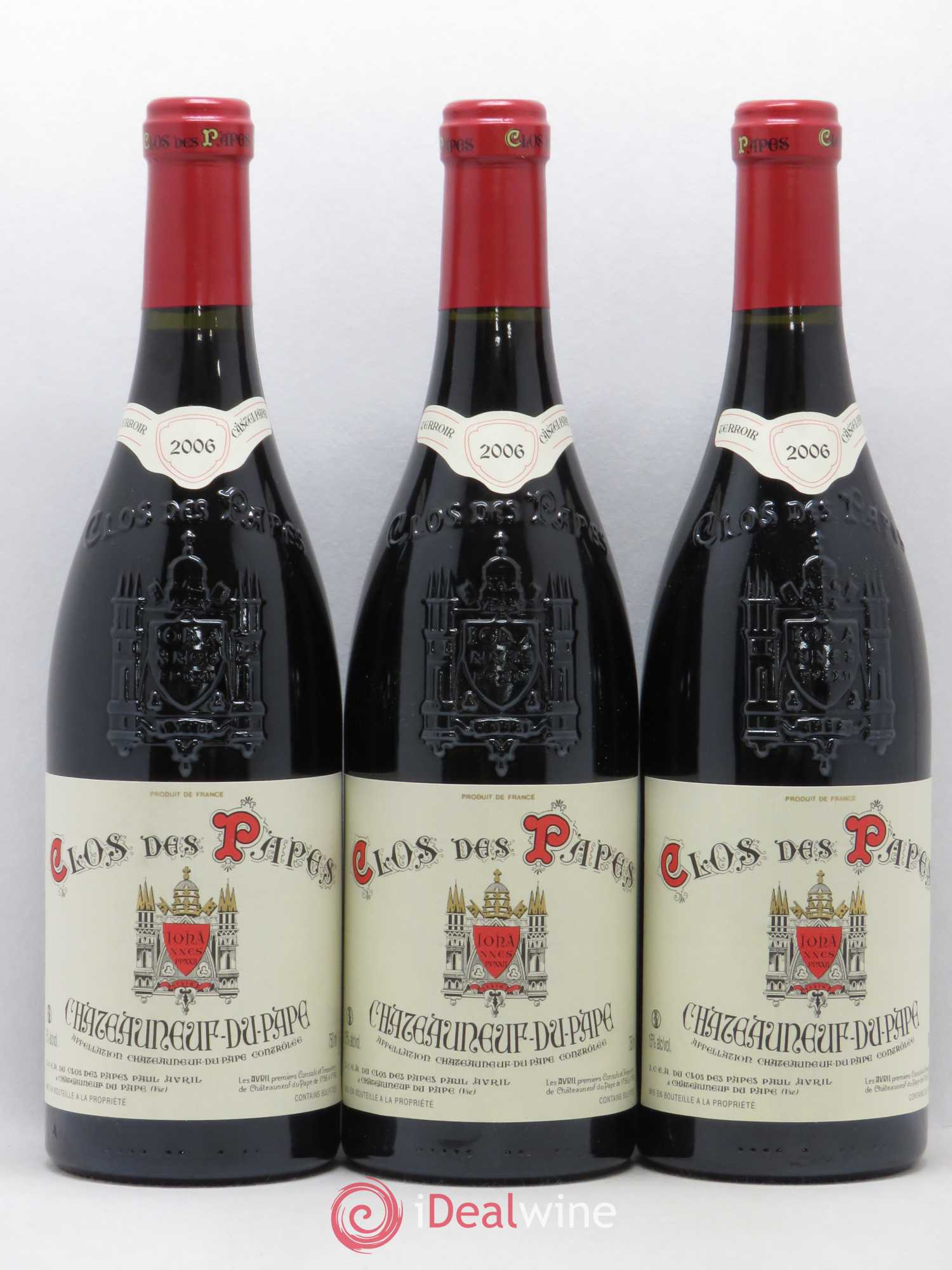Châteauneuf-du-Pape Clos des Papes - Paul Avril 2006 - Lot de 12 bouteilles - 1