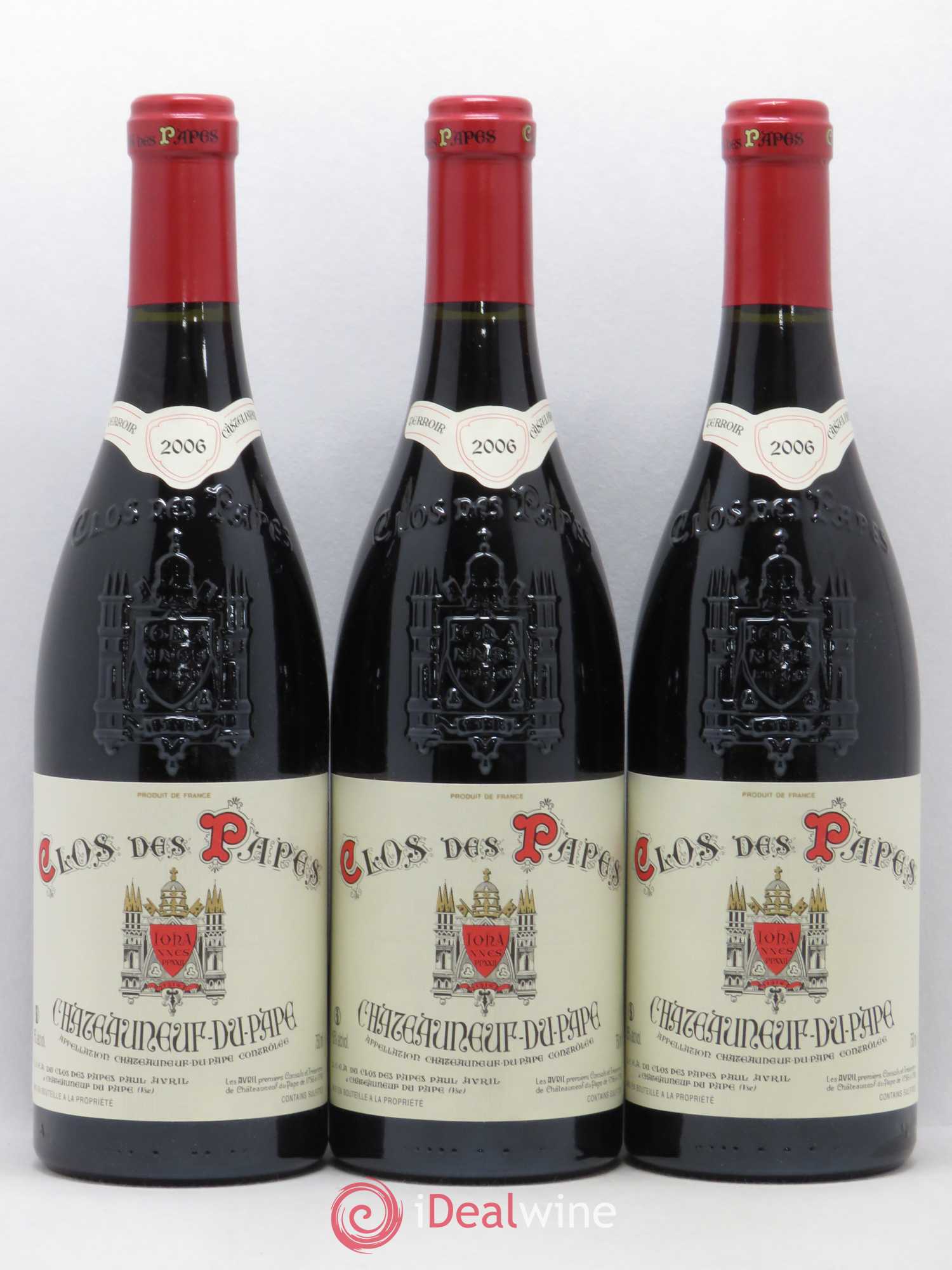 Châteauneuf-du-Pape Clos des Papes - Paul Avril 2006 - Lot de 12 bouteilles - 2