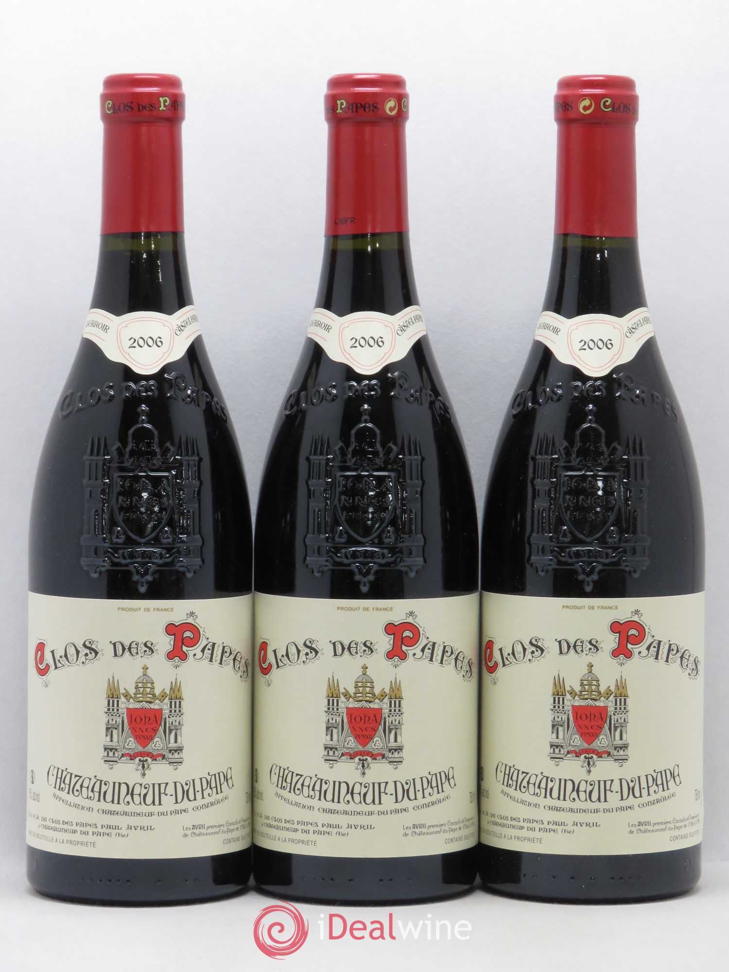 Châteauneuf-du-Pape Clos des Papes - Paul Avril 2006 - Lot de 12 bouteilles - 4