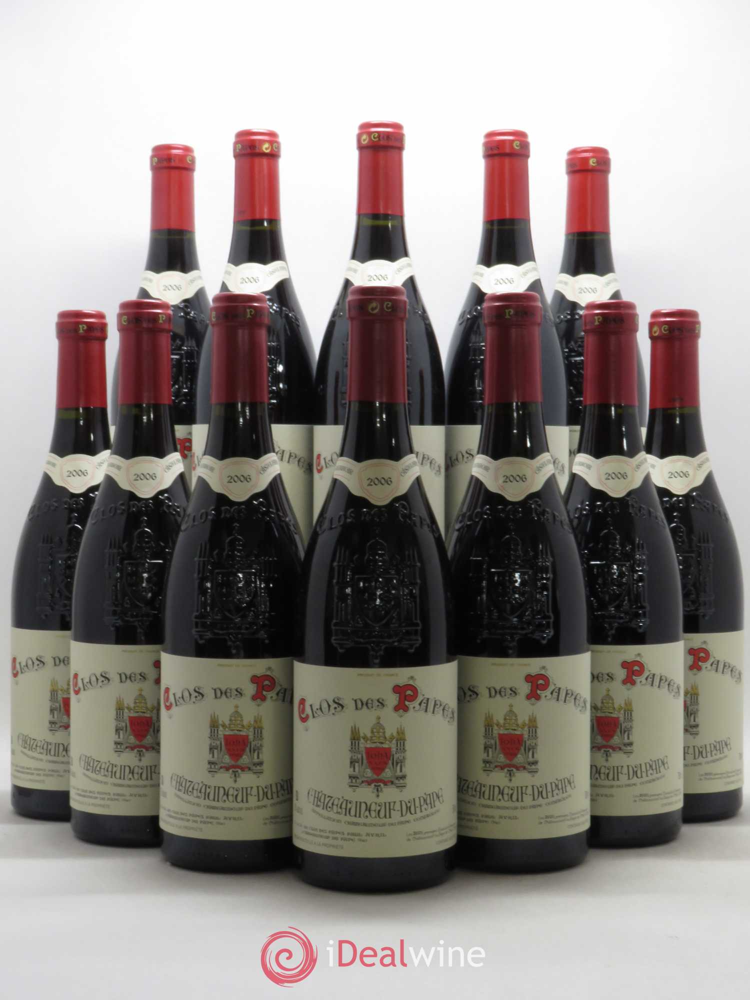 Châteauneuf-du-Pape Clos des Papes - Paul Avril 2006 - Lot de 12 bouteilles - 0
