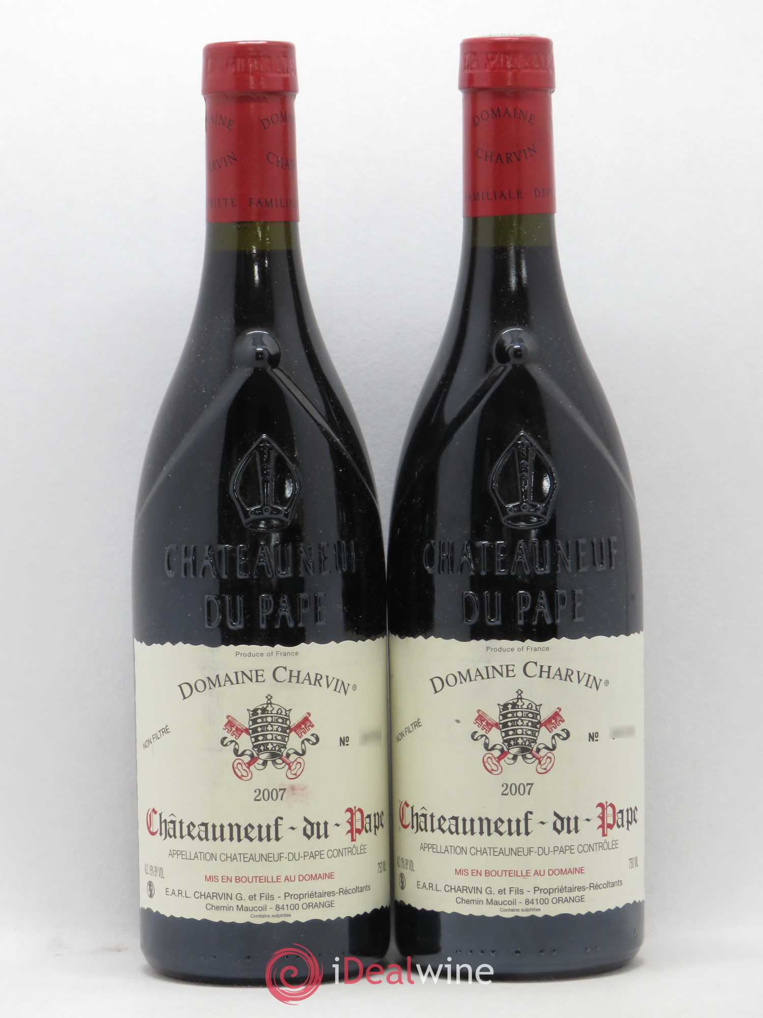 Châteauneuf-du-Pape Charvin (Domaine) 2007 - Lot de 2 bouteilles - 0
