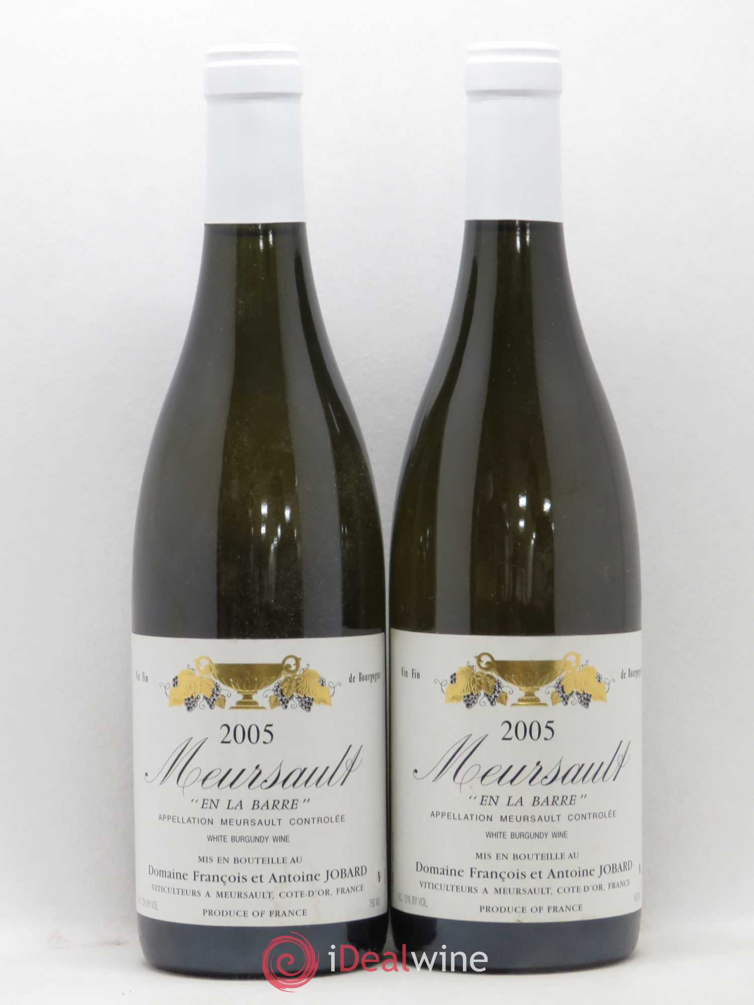 Meursault En la Barre François et Antoine Jobard (Domaine) 2005 - Lot de 2 bouteilles - 0