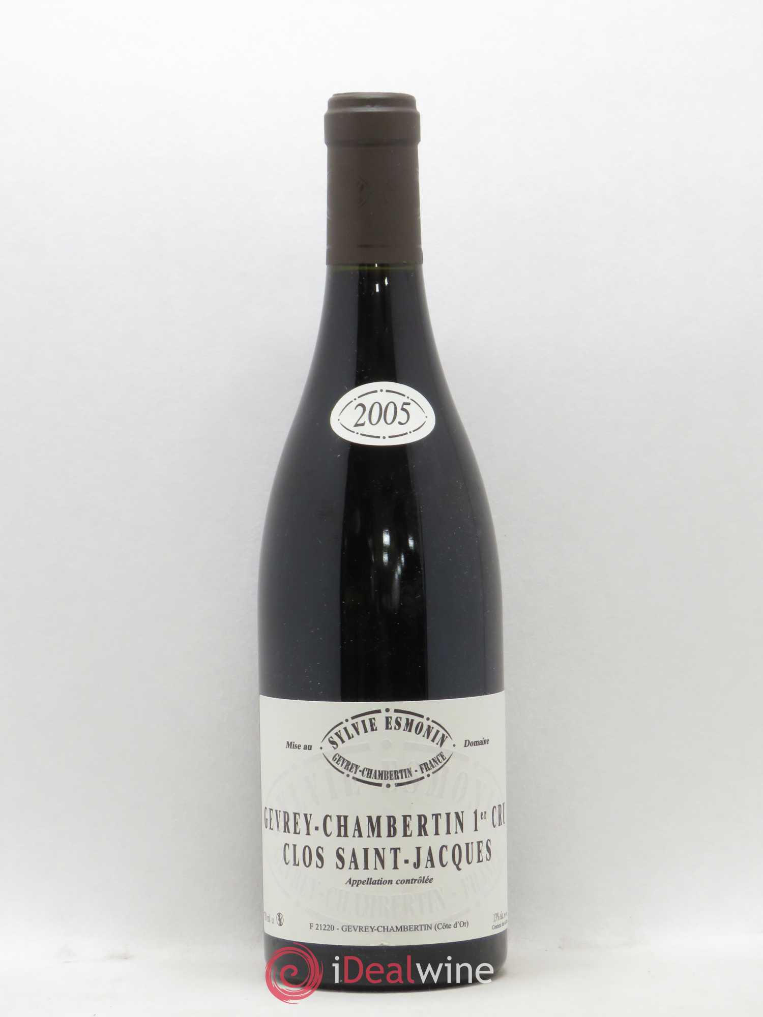 Gevrey-Chambertin 1er Cru Clos Saint Jacques Sylvie Esmonin 2005 - Lot de 1 bouteille - 0